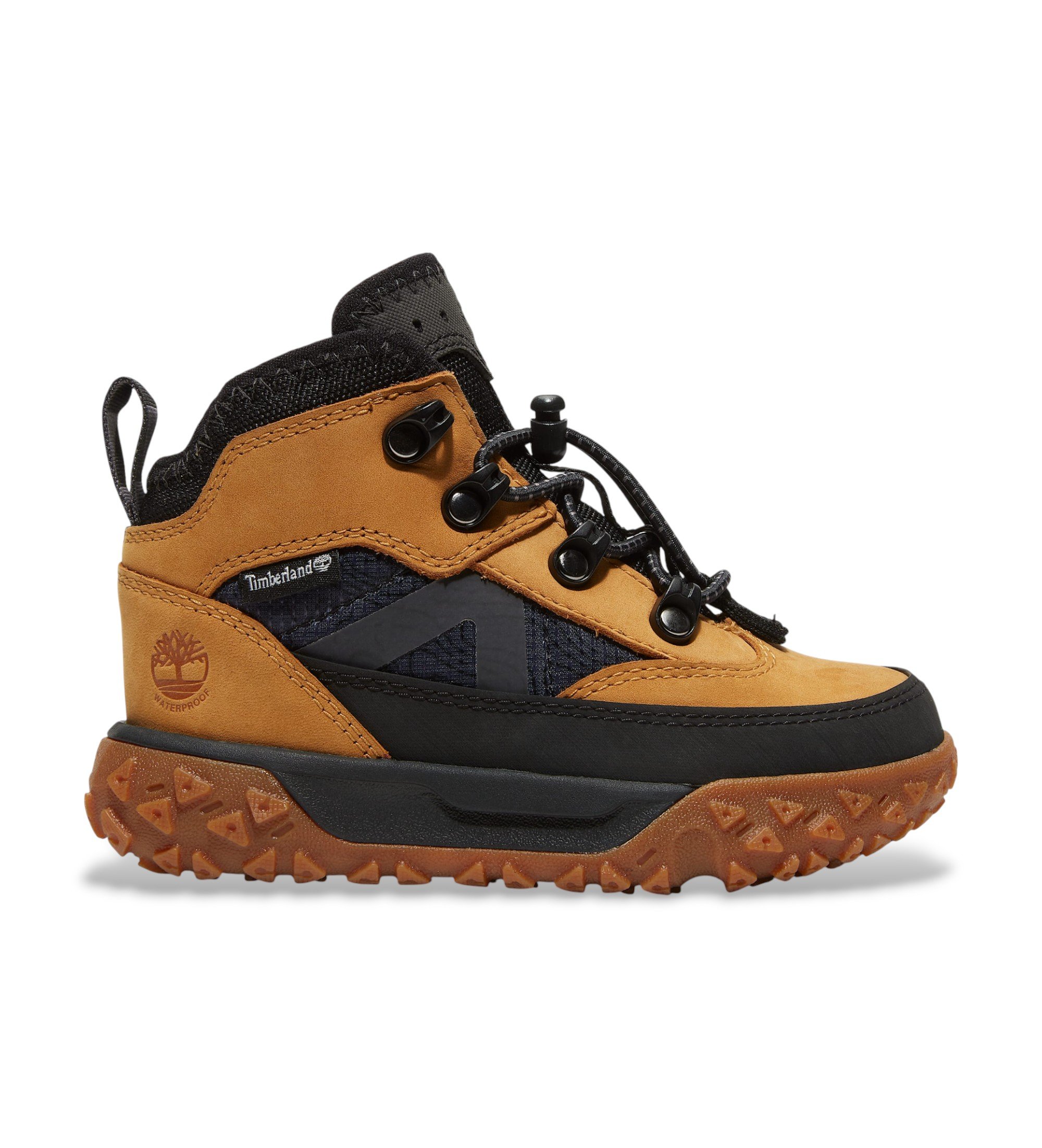 Timberland Unisex für Kinder. TB1A66JG2311 GreenStride Motion 6 braune Lederstiefeletten (25), Beige, Wohnung, Schnürsenkel, Lässig, Draußen