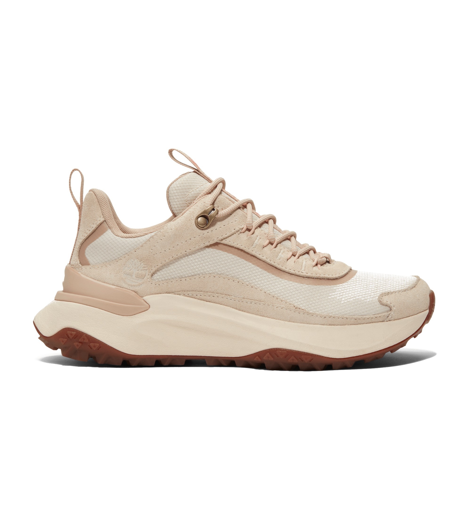 Timberland für Damen. TB0A2N4BEW21 Motion Access beige wasserdichte Lederschuhe zum Schnüren (40 W), Wohnung, Schnürsenkel, Lässig, Sportlic