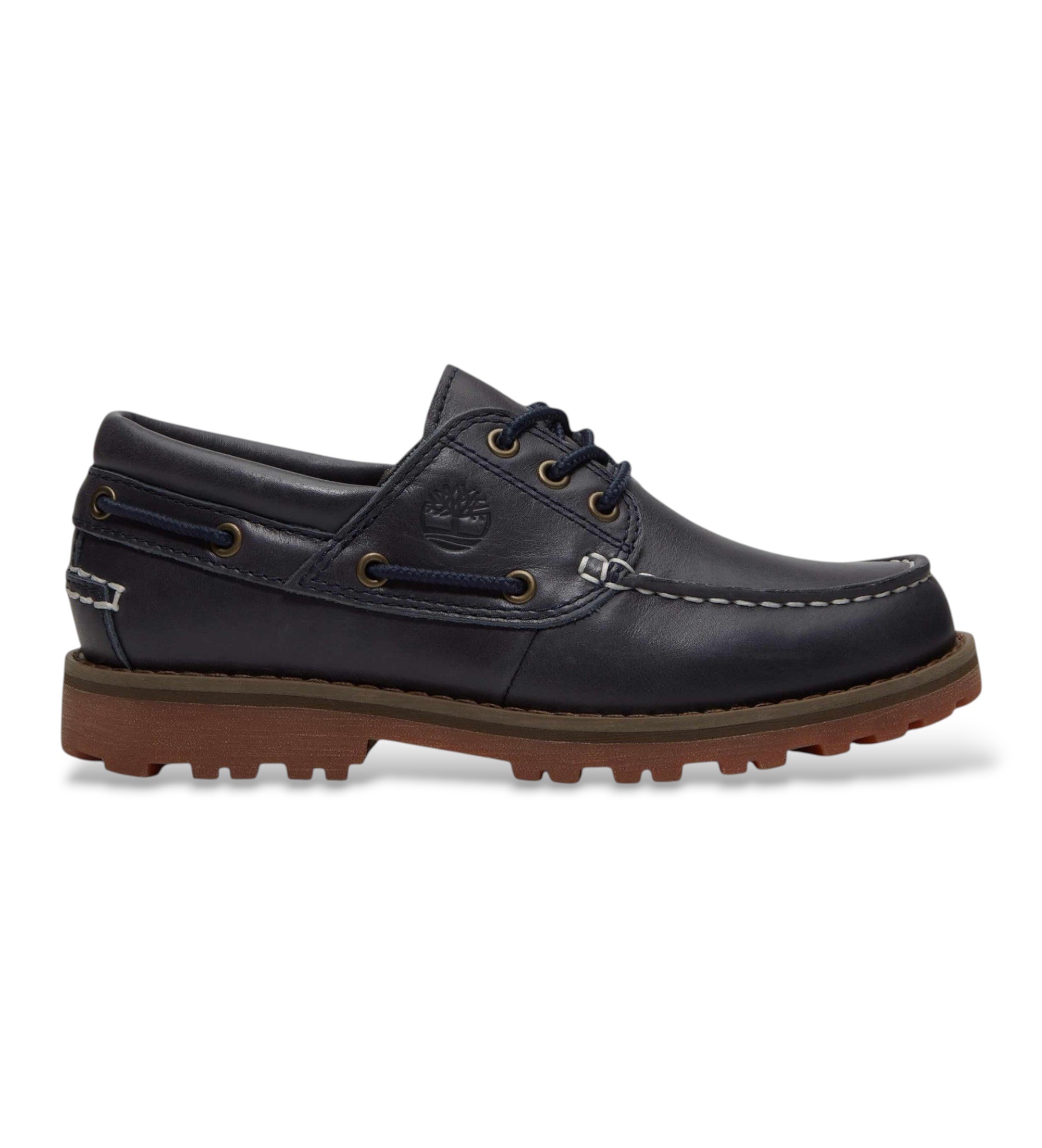 Timberland Unisex für Kinder. TB0A2A5FEP81 Nautische Lederschuhe Authentic marineblau (28), Wohnung, Schnürsenkel, Lässig, Kinderbekleidung