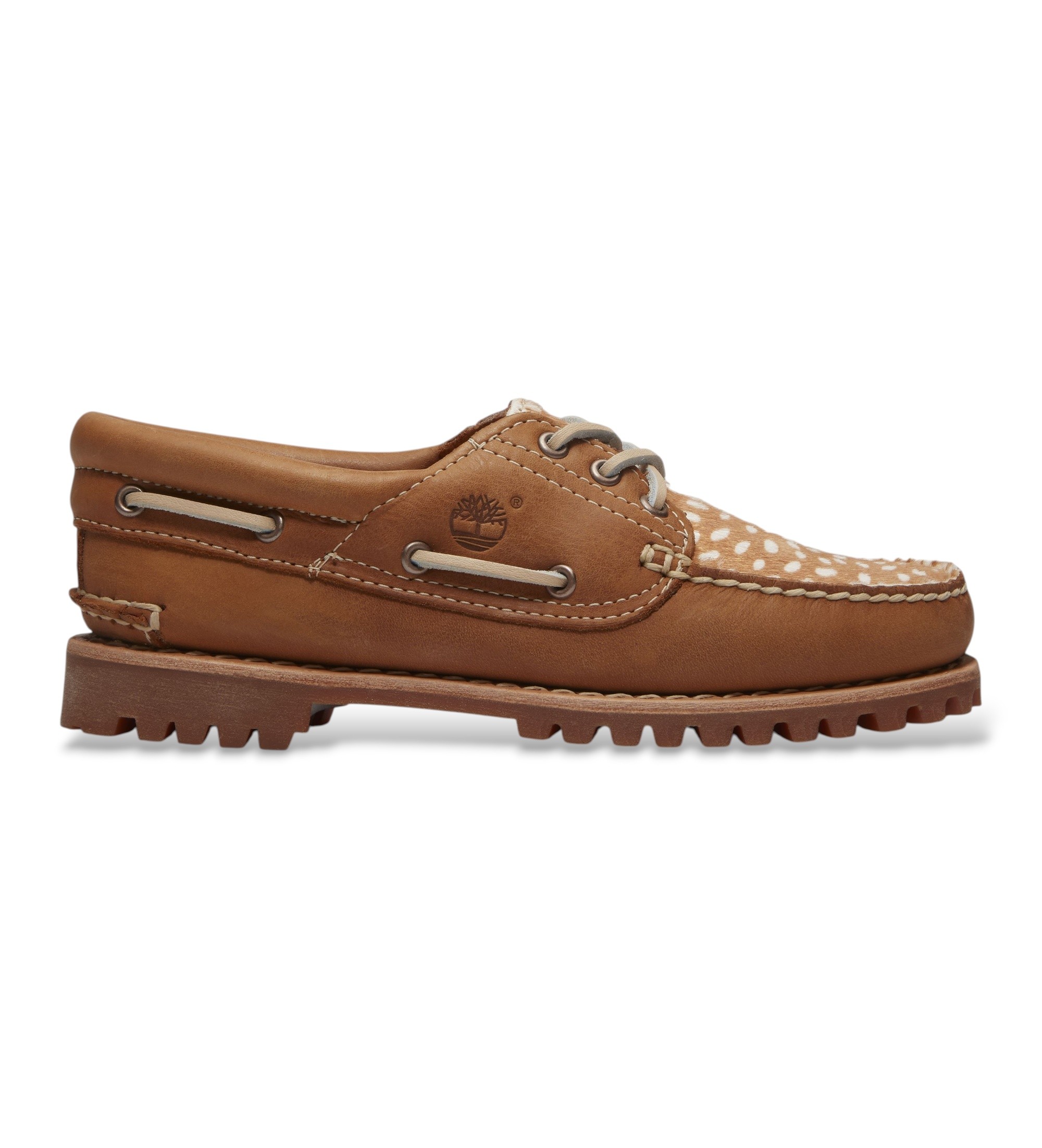 Timberland für Damen. TB0A2GNVANR1 Authentic Bootsschuhe aus Leder braun (41 W), Wohnung, Schnürsenkel, Lässig