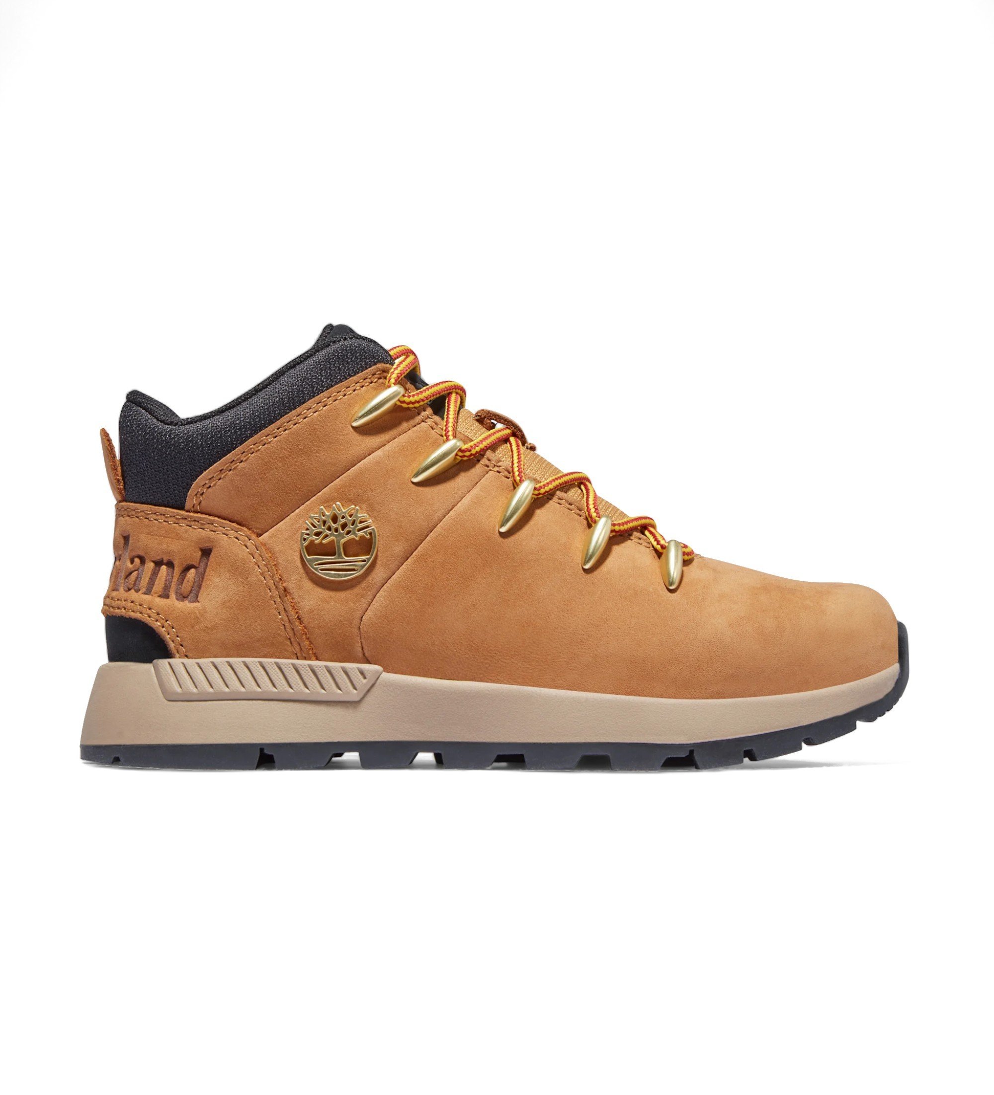 Timberland Unisex für Kinder. TB0A2G8K2311 Sprint Trekker Lederstiefeletten Braun (38), Wohnung, Schnürsenkel, Lässig, Nachhaltig, Kinderbek