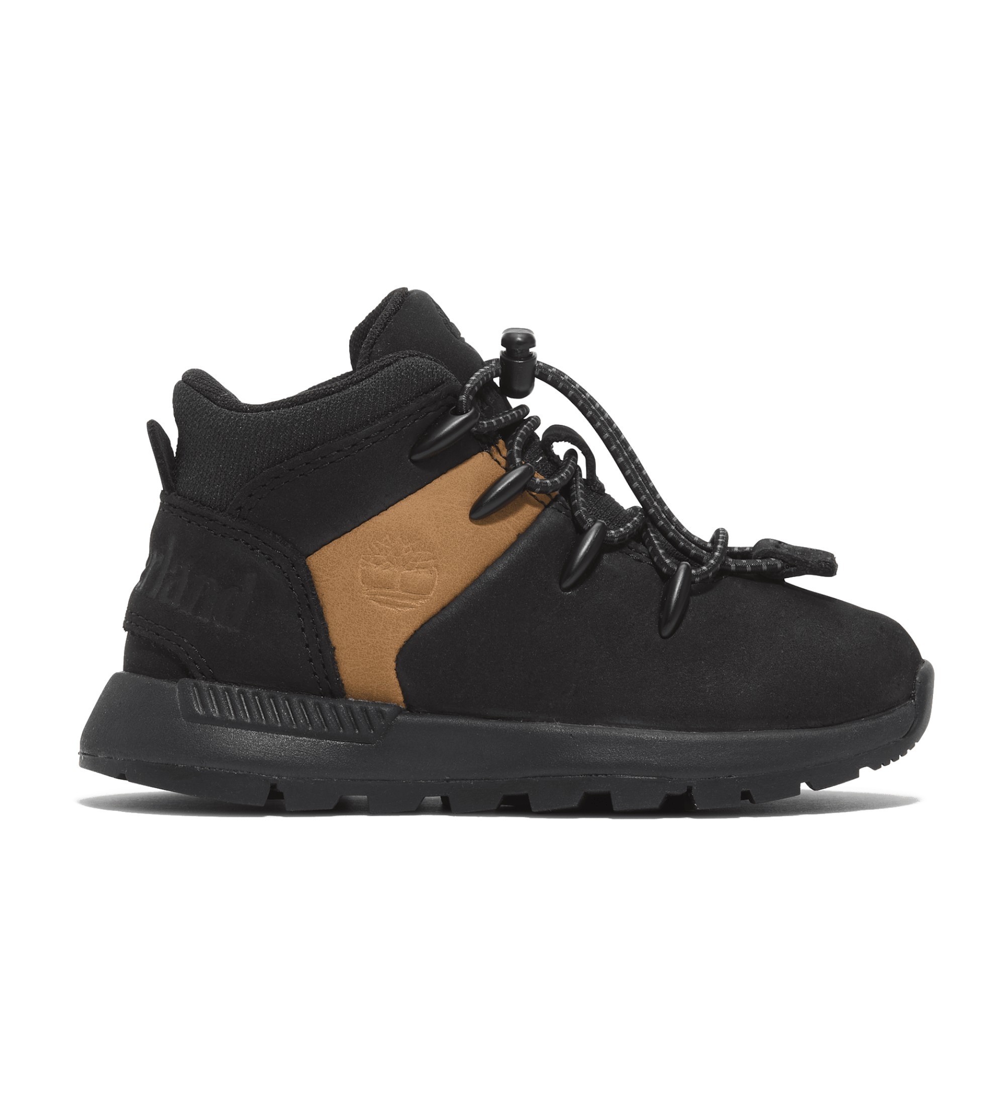 Timberland für Jungen. TB0A6AG5EMJ1 Sprint Trekker Schnürsenkel-Turnschuhe aus Leder schwarz (39), Wohnung, Lässig, Kinderbekleidung