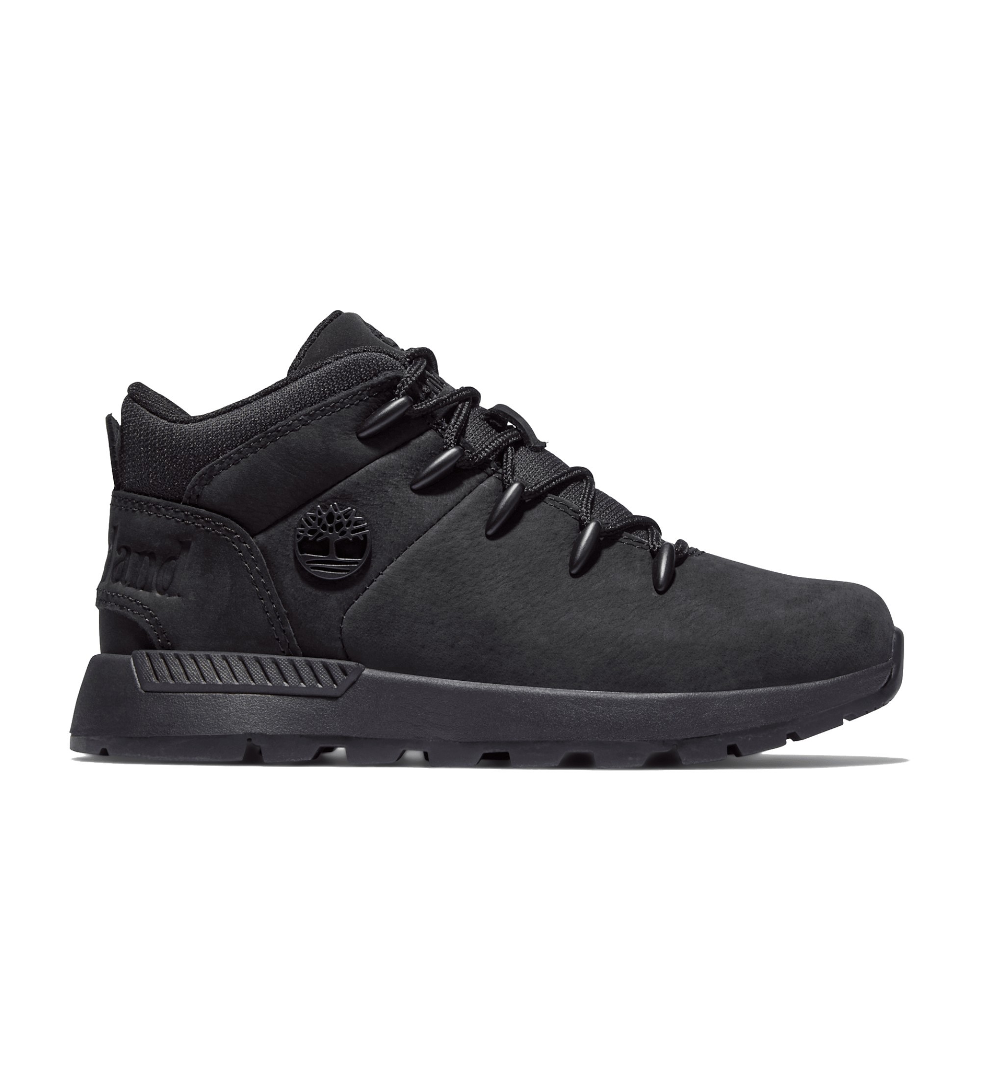 Timberland Unisex für Kinder. TB0A2GE80151 Sprint Trekker Schnürhalbschuhe aus Leder schwarz (36), Wohnung, Schnürsenkel, Lässig, Kinderbekl