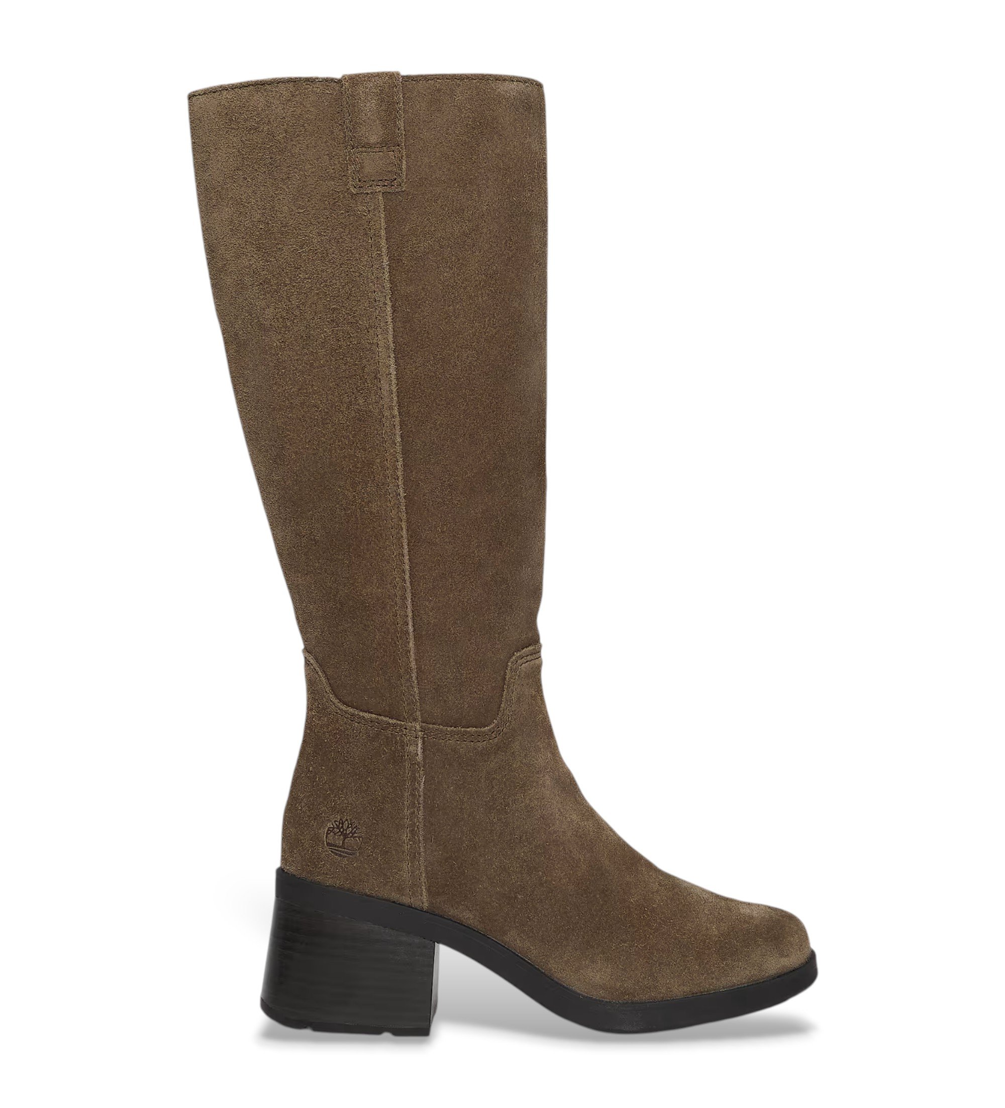 Timberland für Damen. TB0A43M8EIV1 Bellevaux hohe Stiefel aus braunem Leder (39 W), Wohnung, Reißverschluss, Lässig