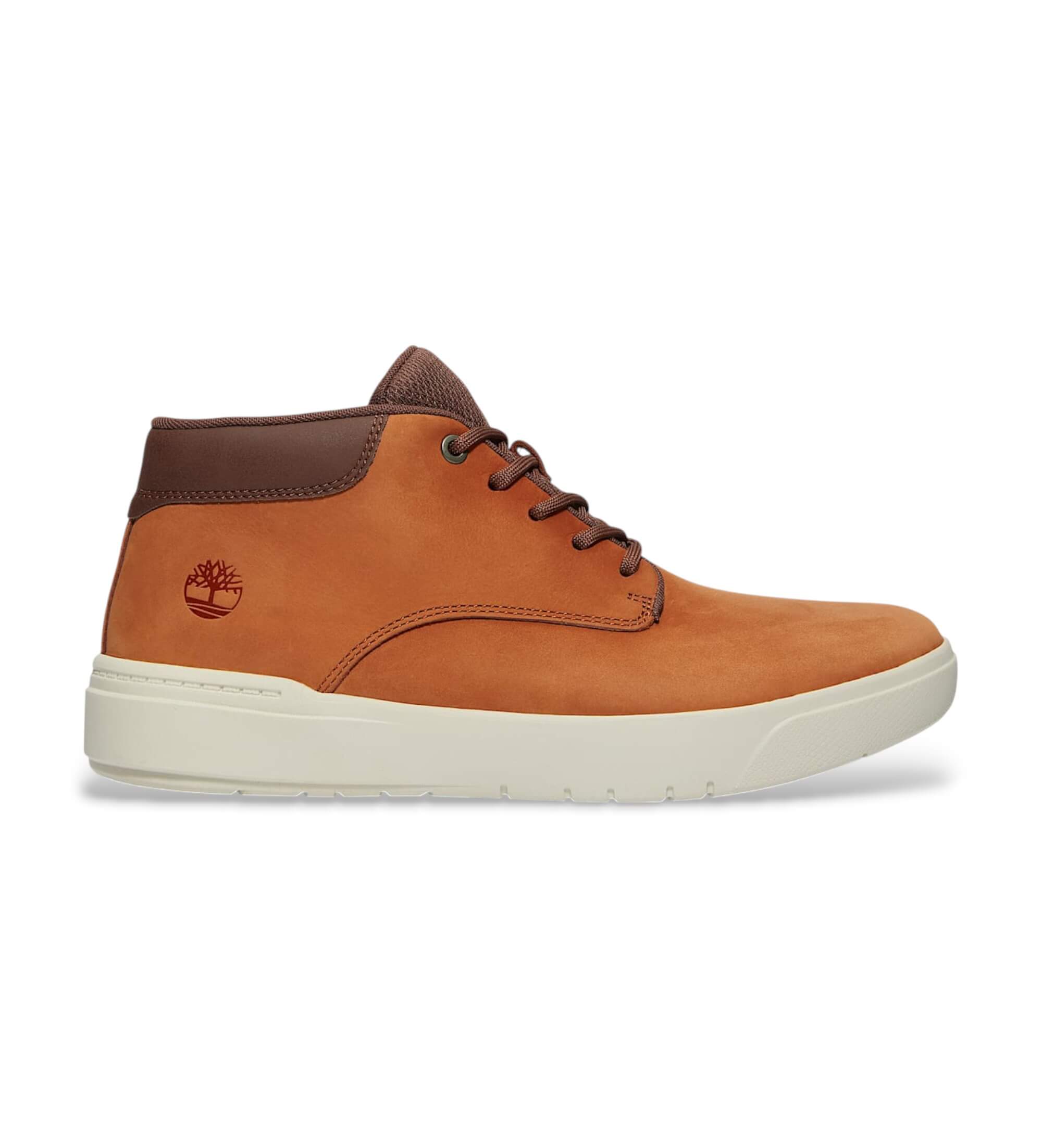 Timberland für Herren. TB0A69M1EM51 Seneca Bay Slipper aus braunem Leder (43.5), Wohnung, Schnürsenkel, Lässig