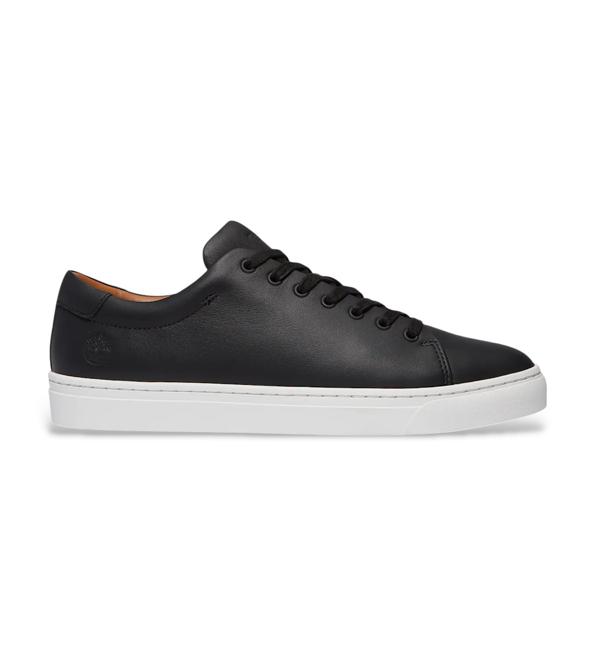 Timberland für Herren. TB0A5MJSW021 Dover Park Leder Turnschuhe schwarz (42), Wohnung, Schnürsenkel, Lässig