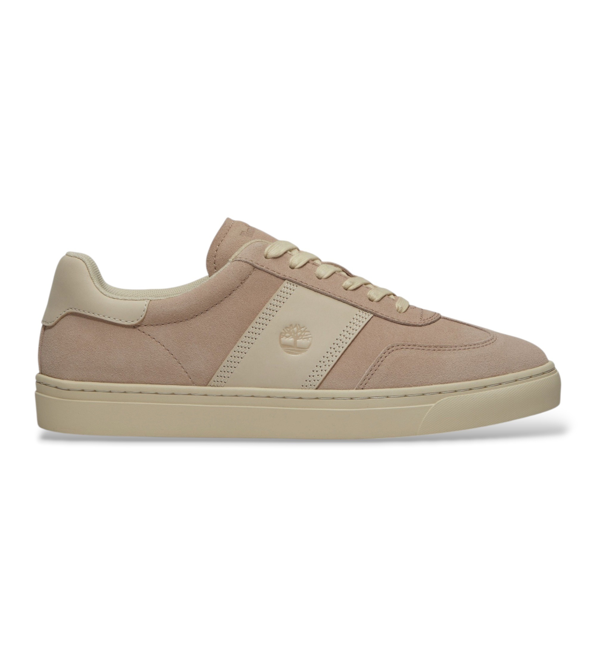 Timberland für Herren. TB0A43GGER31 Lisbon Street Leder-Sneaker in Nude (40 W), Wohnung, Schnürsenkel, Lässig, Nackt