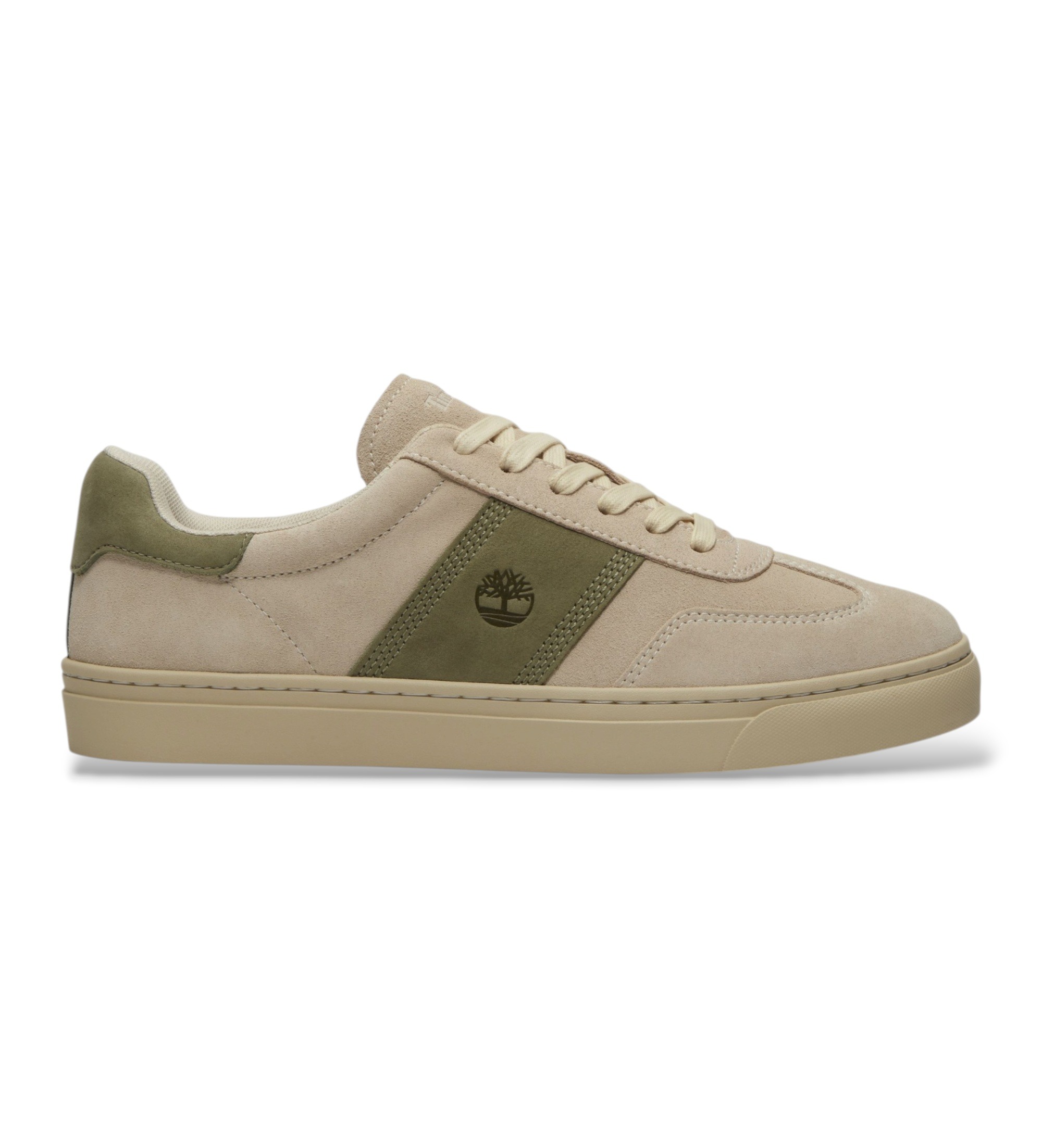 Timberland für Herren. TB0A43GGEUP1 Beigefarbene Leder-Sneaker ?Lisbon Street? (38 W), Wohnung, Schnürsenkel, Lässig