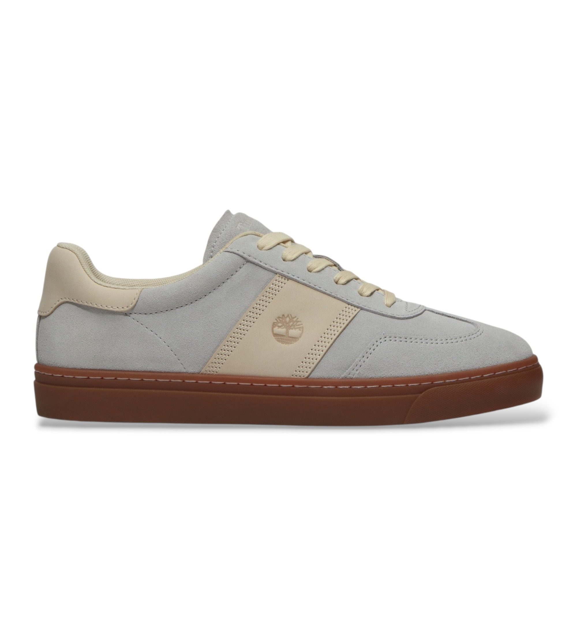 Timberland für Herren. TB0A43GGEWG1 Leder-Sneaker ?Lisbon Street? in Grau (44 W), Wohnung, Schnürsenkel, Lässig