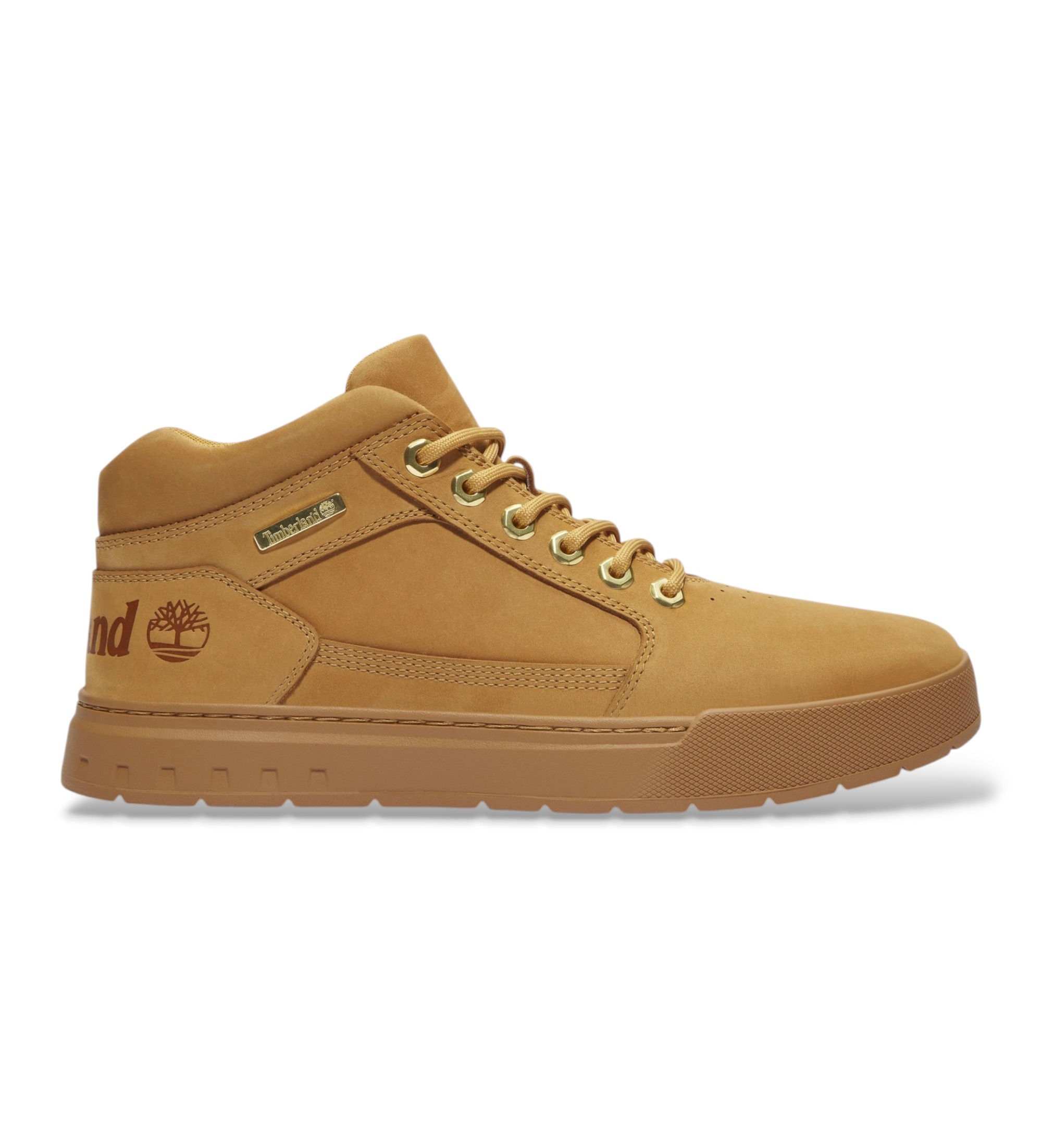 Timberland für Herren. TB0A6GD37541 Beigefarbene Lederslipper ?Maple Grove? (49 W), Wohnung, Nobuck, Schnürsenkel, Lässig