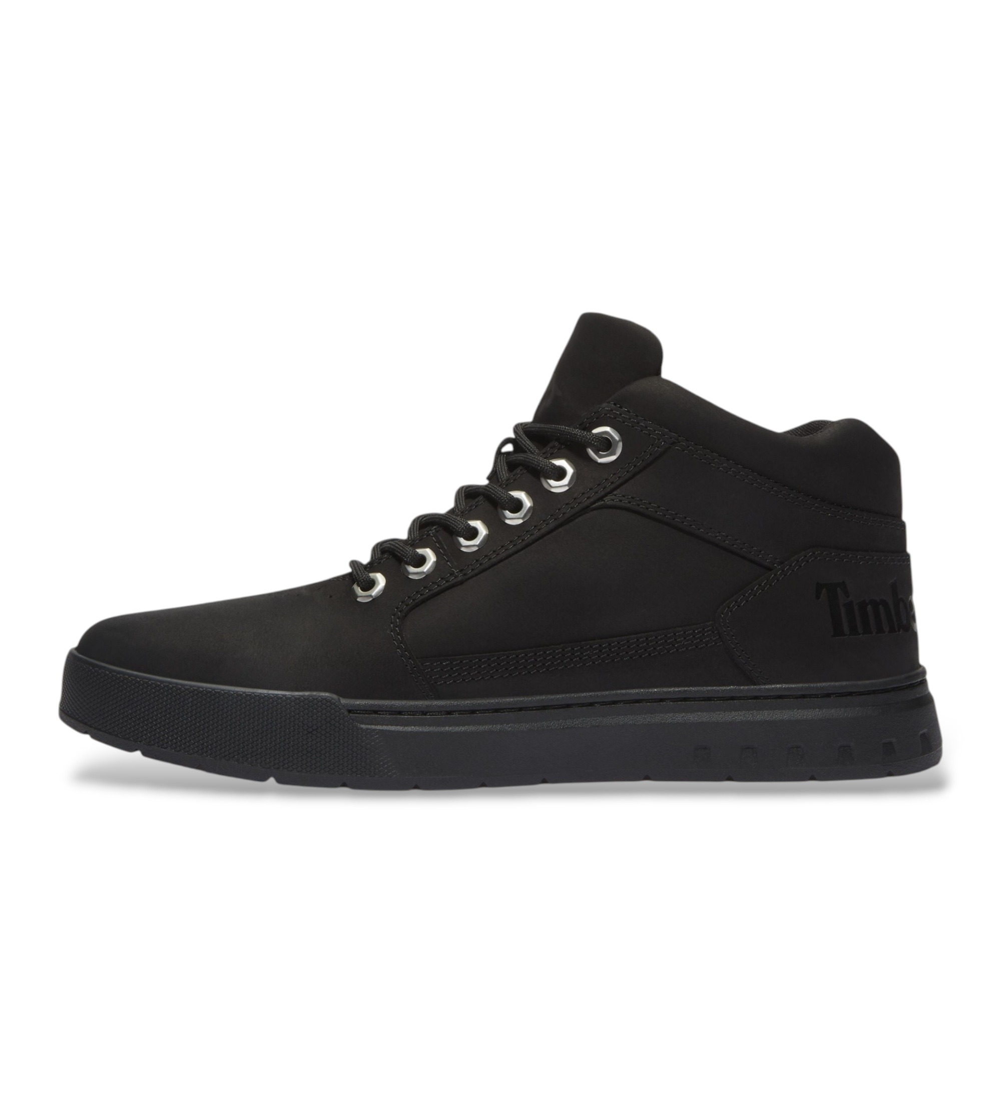Timberland pour homme. TB0A6GD3W051 Baskets en cuir Maple Grove noires (37.5 W), Plat, Nubuck, Lacets, Casuel