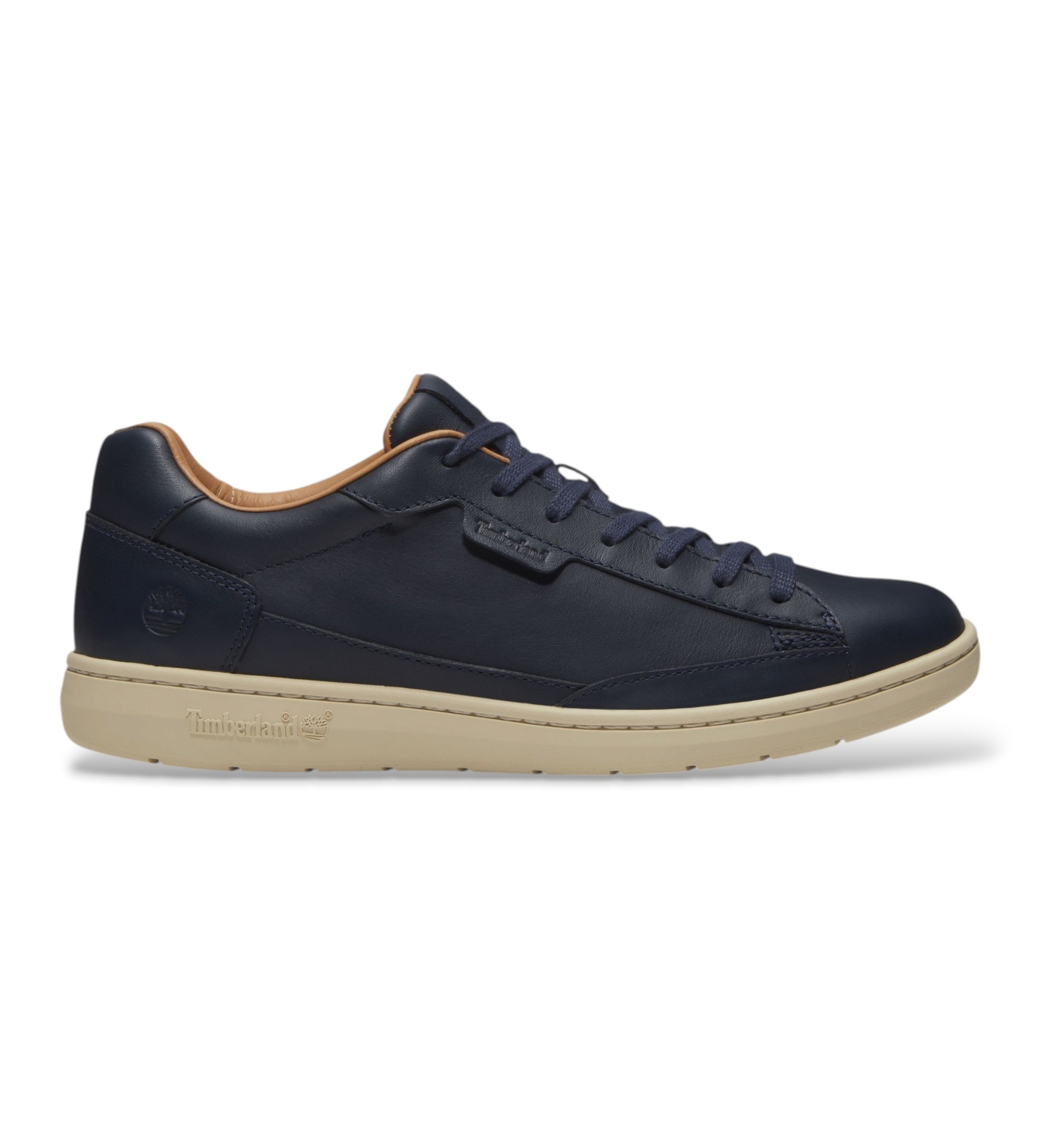 Timberland für Herren. TB0A5P7QEP81 Portofino Pier Ledersneaker marineblau (47.5), Wohnung, Schnürsenkel, Lässig