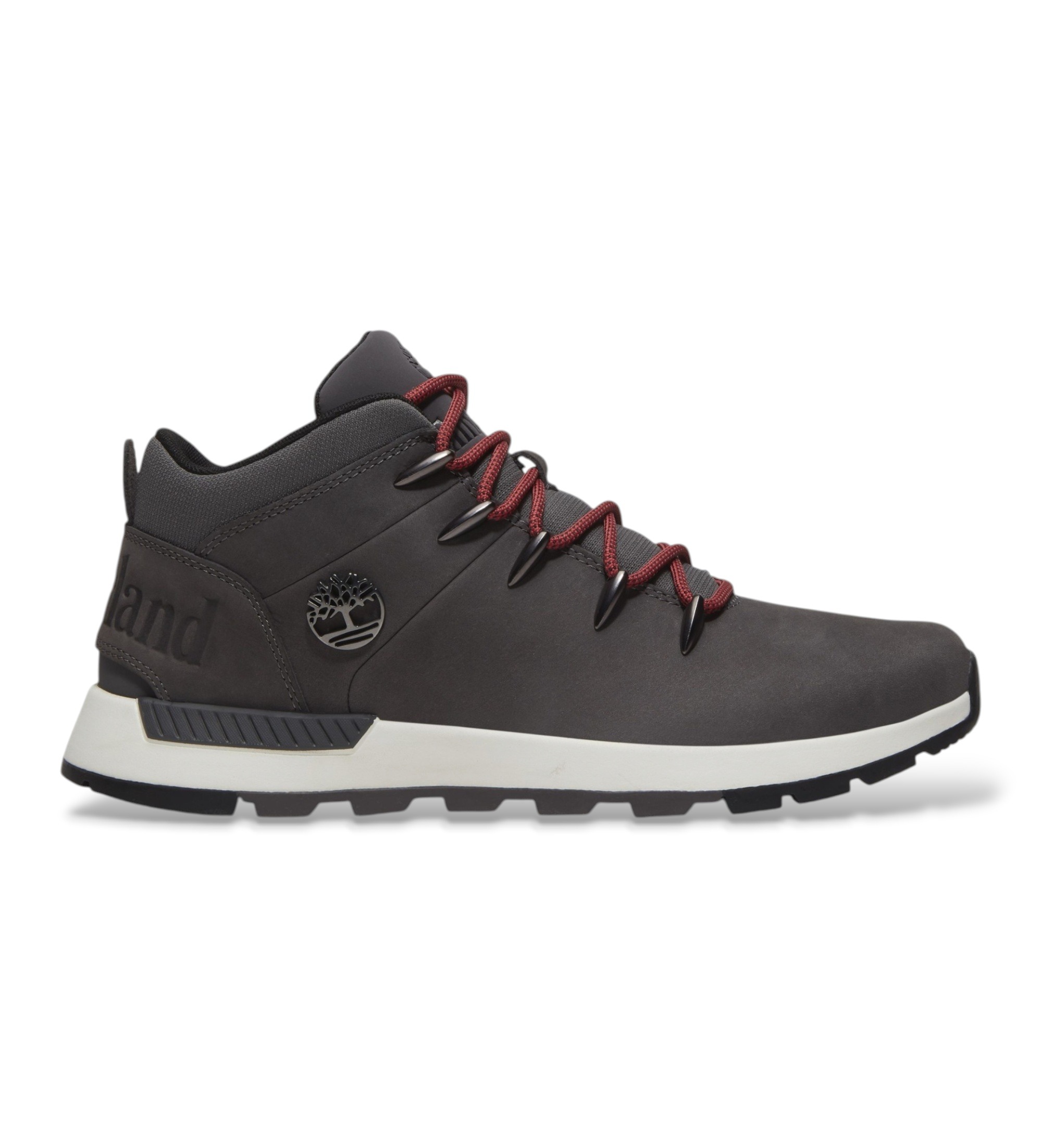 Timberland für Herren. TB0A6DQDEJV1 Graue Sprint Trekker-Sneaker aus Leder (41), Wohnung, Nobuck, Schnürsenkel, Draußen