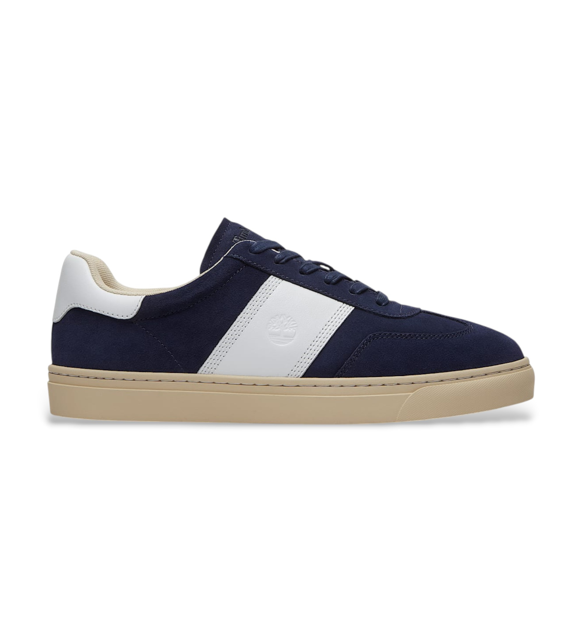 Timberland für Herren. TB0A43GGAJP1 Lisbon Street blaue Leder-Turnschuhe (37), Wohnung, Schnürsenkel, Lässig, Marine