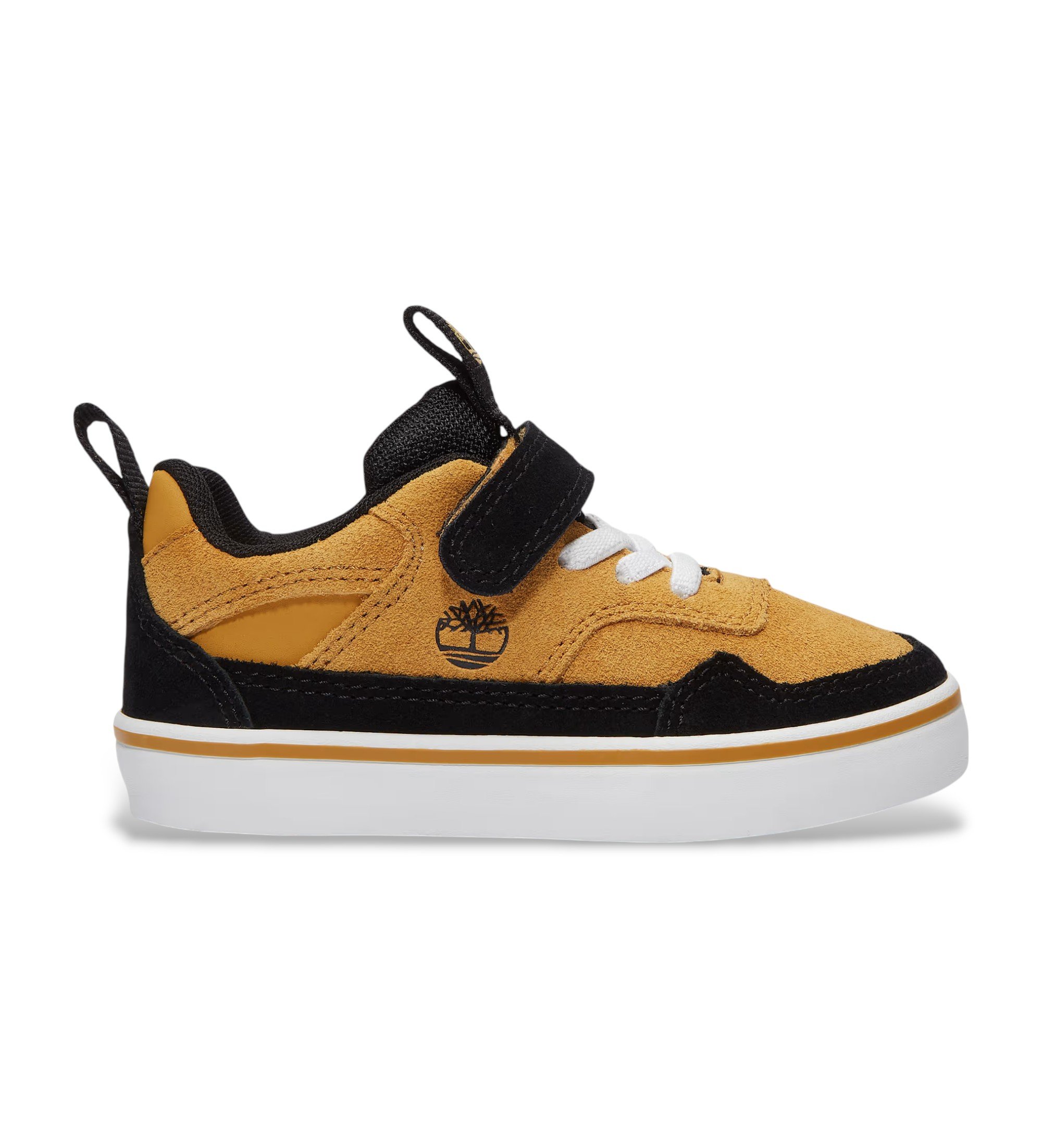 Timberland für Jungen. TB0A27PKEZ01 Stone Jump Turnschuhe aus braunem Leder (21), Wohnung, Schnürsenkel, Lässig, Kinderbekleidung