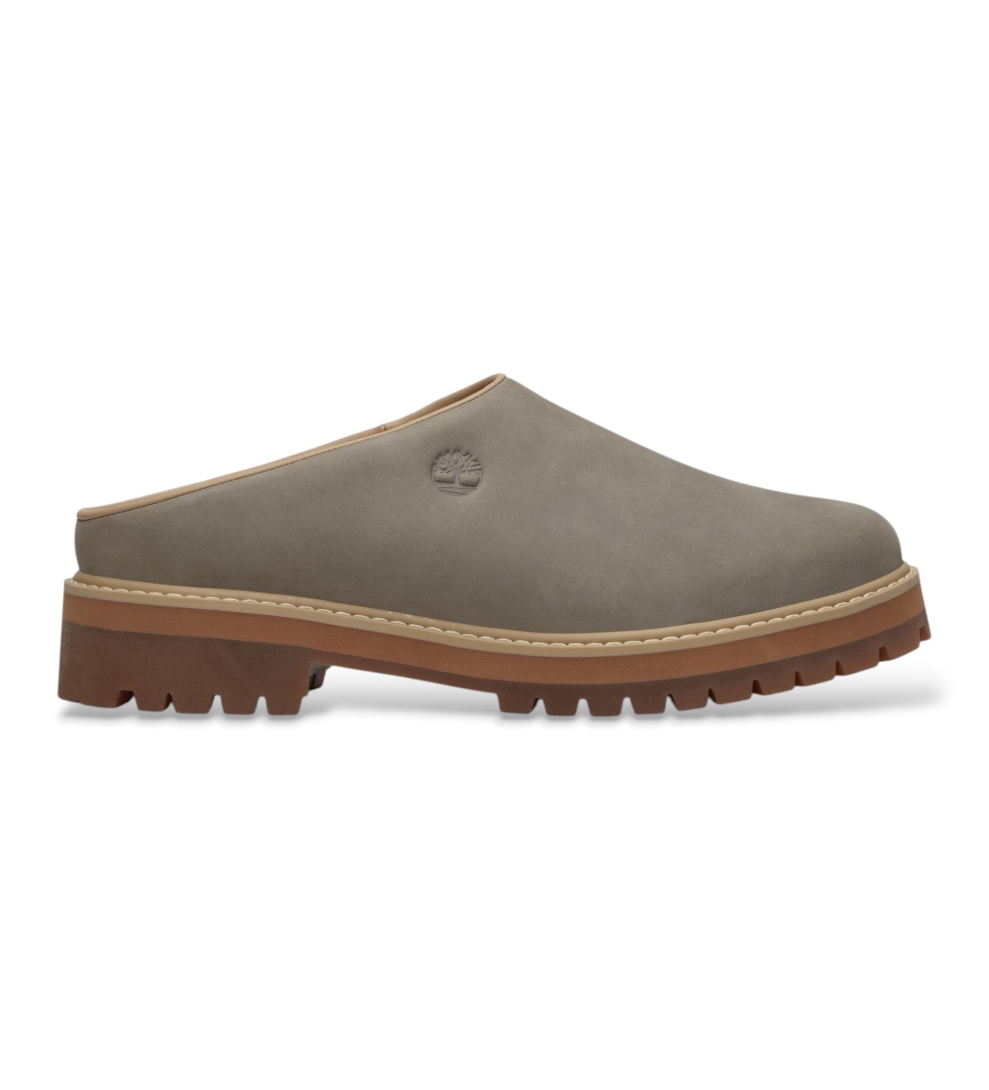 Timberland für Herren. TB0A5RCBEL81 Heritage-Clogs aus Leder, grau (40 W), Wohnung, Nobuck, Keine, Lässig