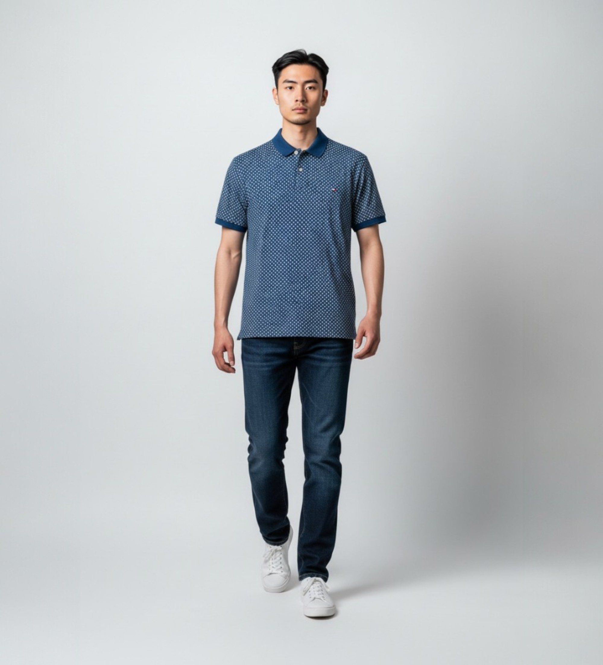 Tommy Hilfiger für Herren. MW0MW42776 Saisonales Polo blau (M), Lässig, Baumwolle, Kurzarm