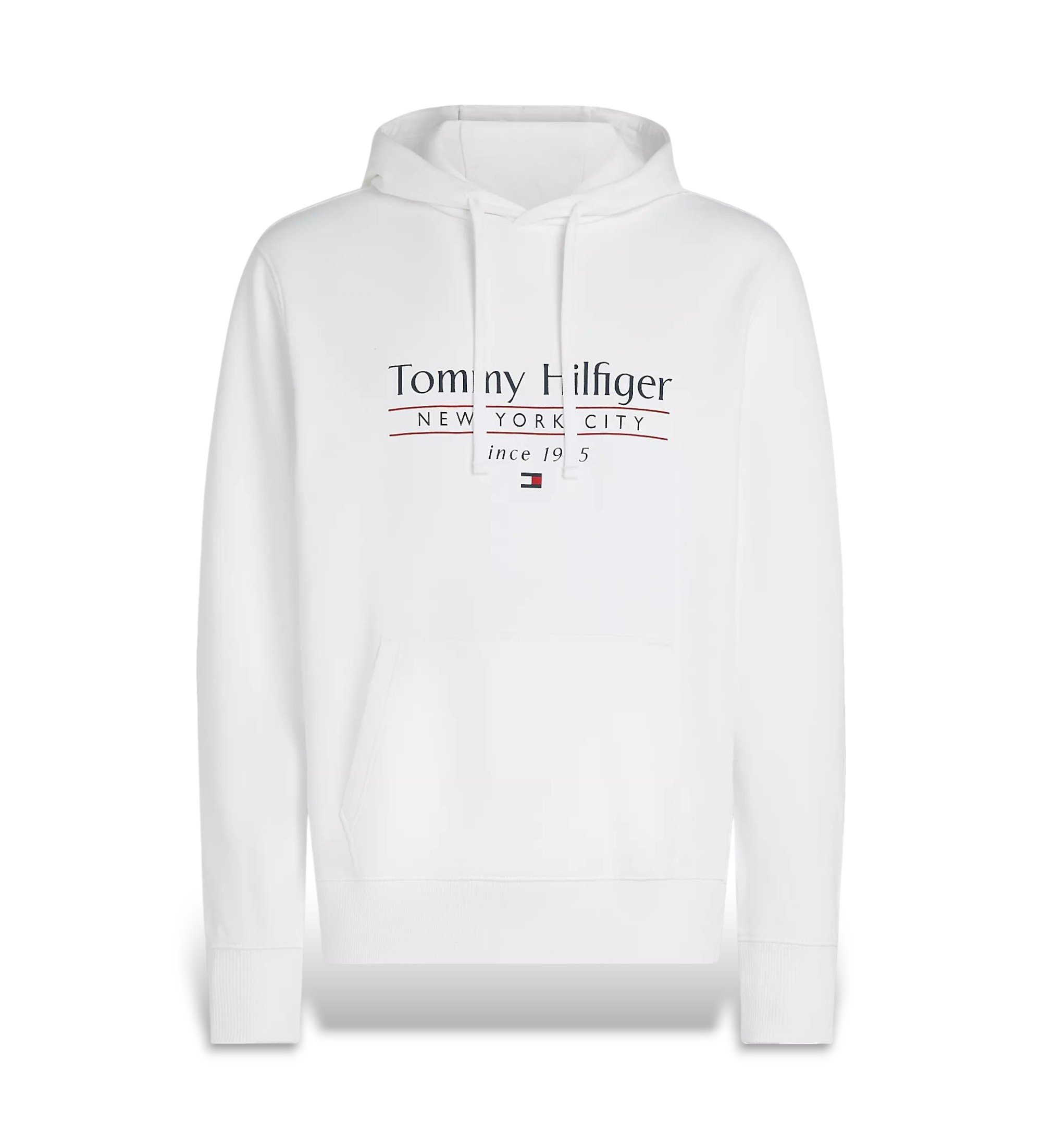 Tommy Hilfiger für Herren. MW0MW38672 Sweatshirt mit Kapuze und weißem Logo (XXL), Lässig, Baumwolle