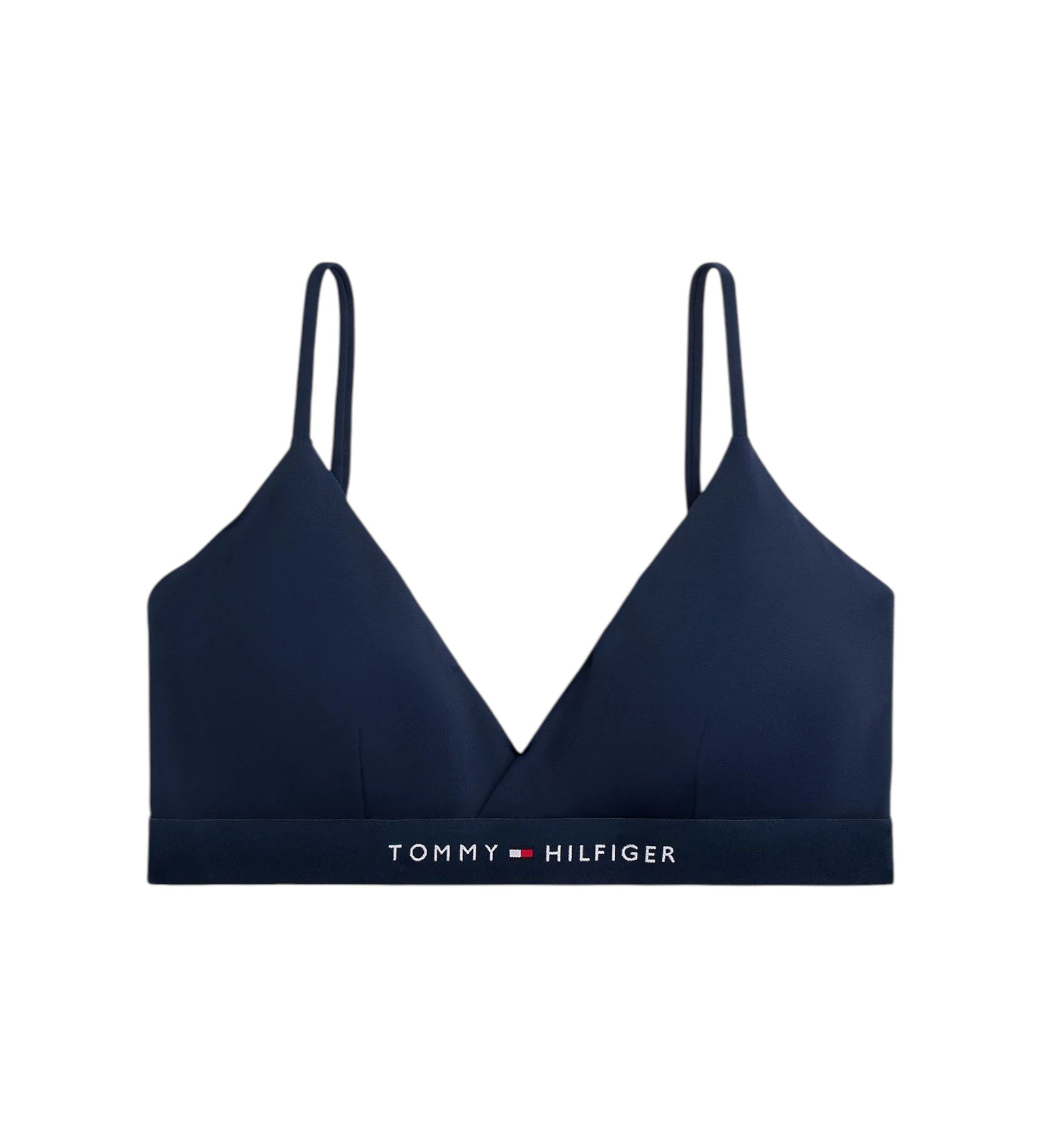 Tommy Hilfiger für Damen. UW0UW06361 Bralette-Bikinioberteil Original navy (S), Strandbekleidung, Nylon, Marine