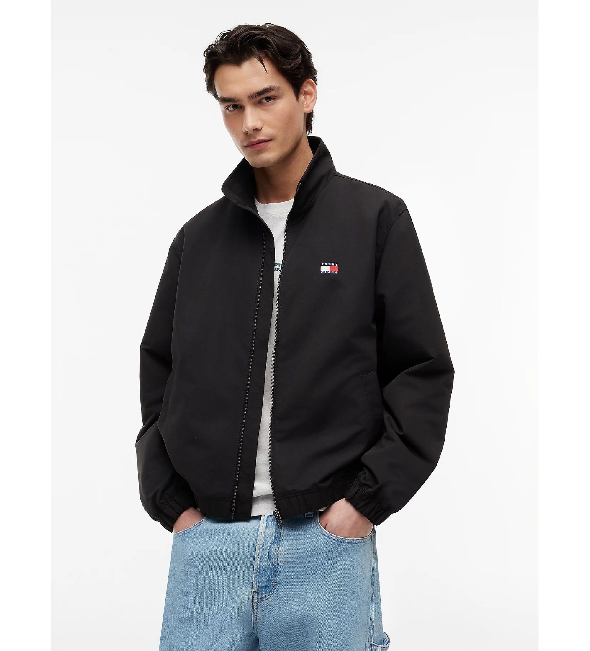 Tommy Jeans für Herren. DM0DM22720 Bobby Jacket schwarz (M), Lässig, Polyester