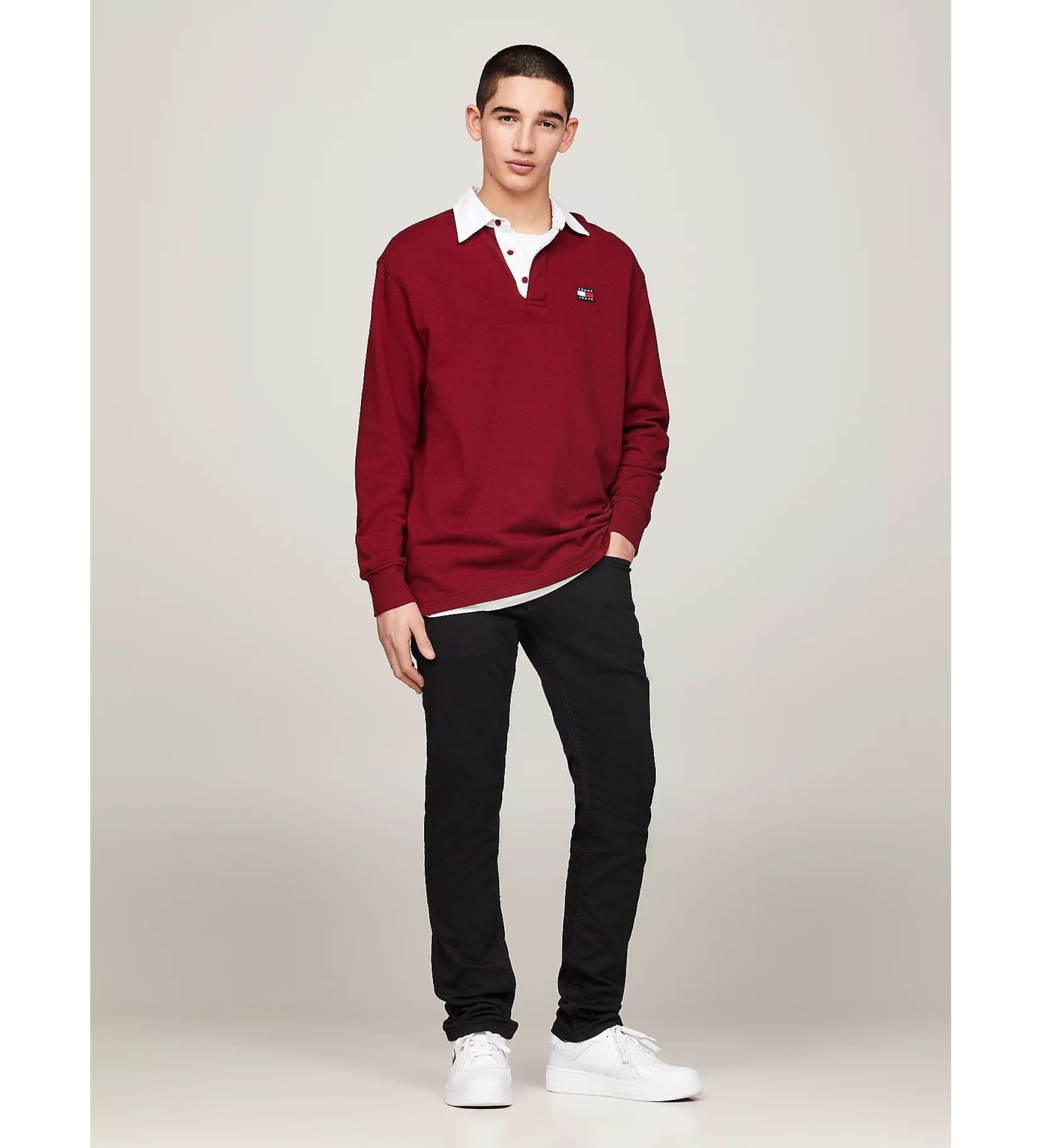 Tommy Jeans für Herren. DM0DM09560 Scanton Slim Fit Jeans schwarz (27/36), Lässig, Baumwolle