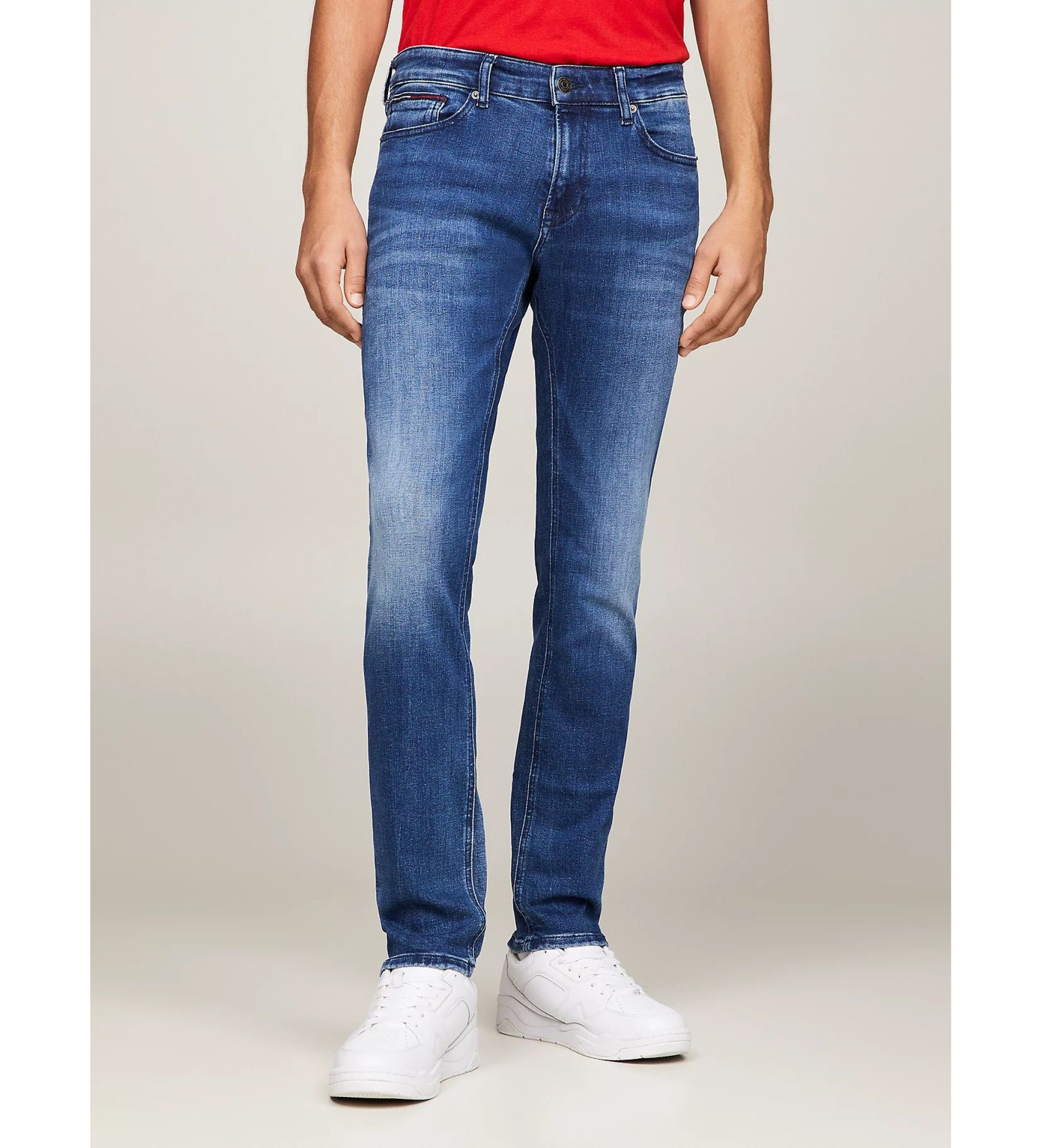 Tommy Jeans für Herren. DM0DM09564 Scanton Stretch Jeans blau (27/36), Lässig, Baumwolle, Denim
