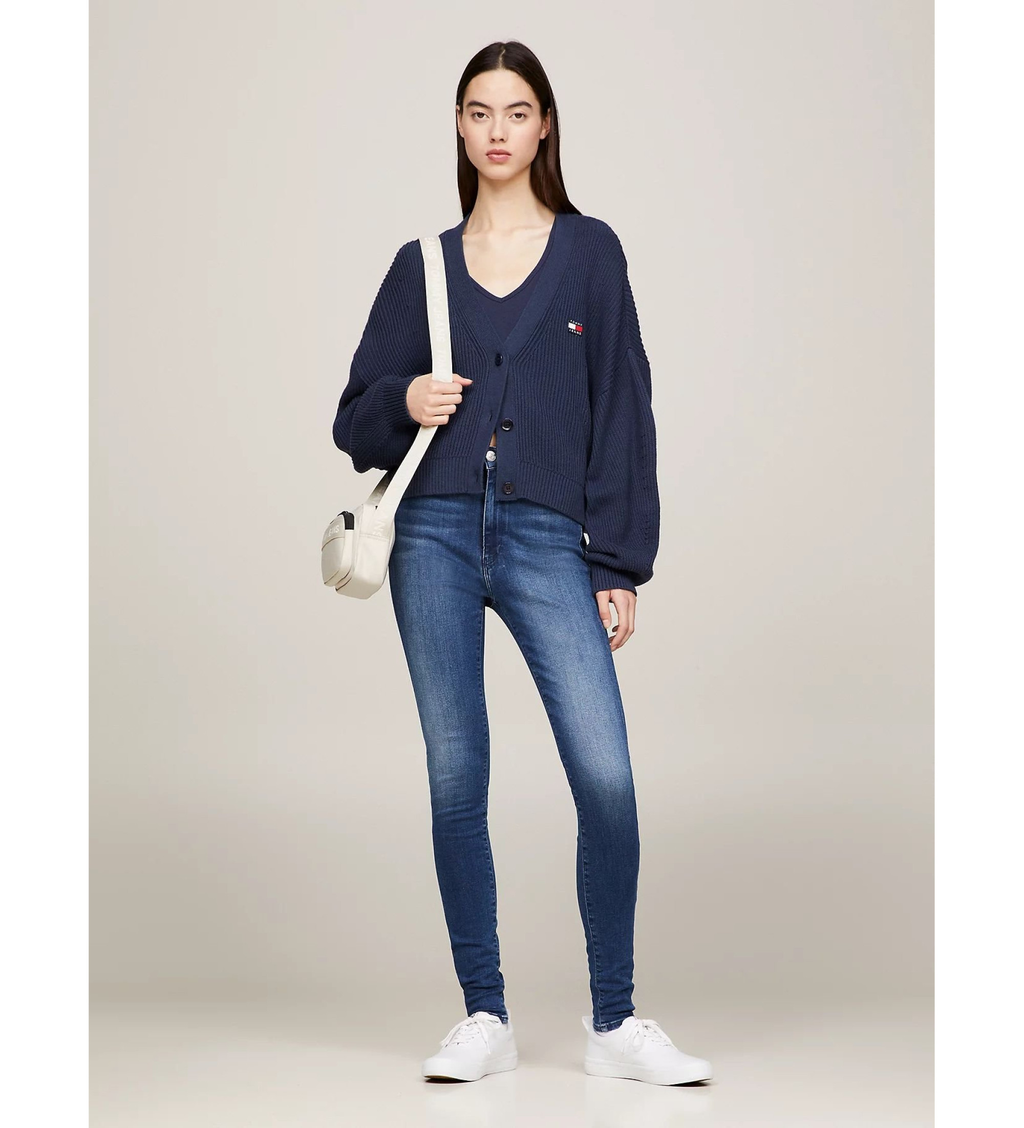 Tommy Jeans für Damen. DW0DW09215 Sylvia Skinny Jeans blau (25/32), Lässig, Baumwolle, Elastan