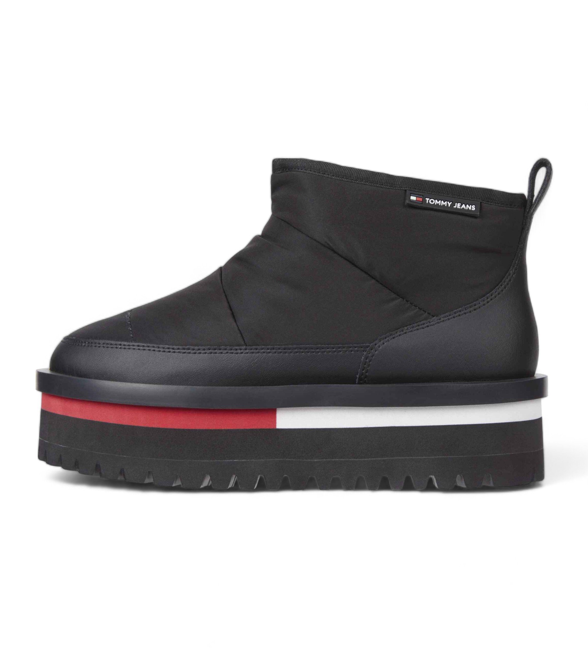 Tommy Jeans für Damen. EN0EN02689 Nylon-Stiefeletten schwarz (40), Wohnung, 3 bis 5 cm, Keine, Lässig