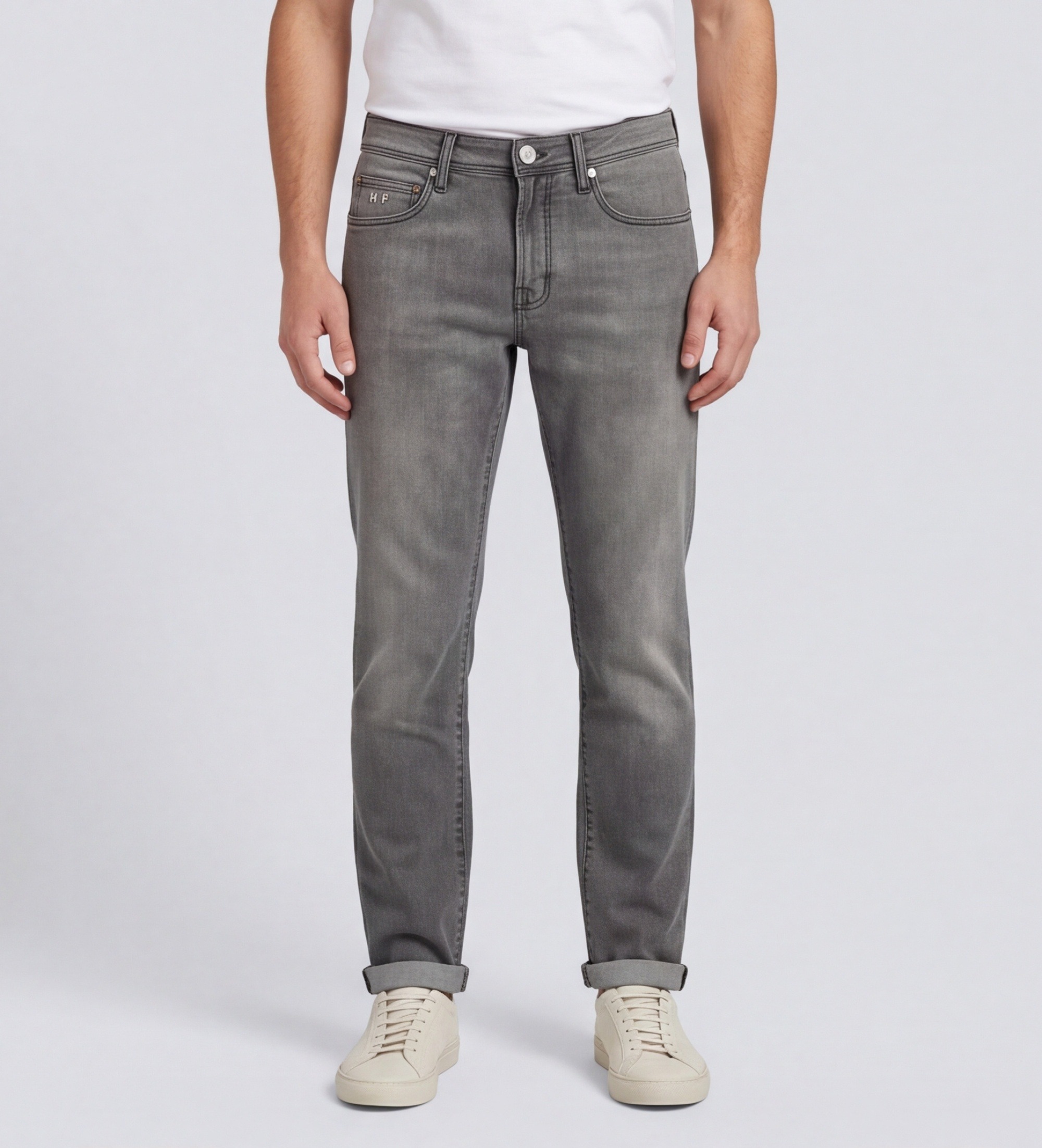 Tramarossavoor mannen. MICHELANGELO Michelangelo broek grijs (36), Casual, Katoen