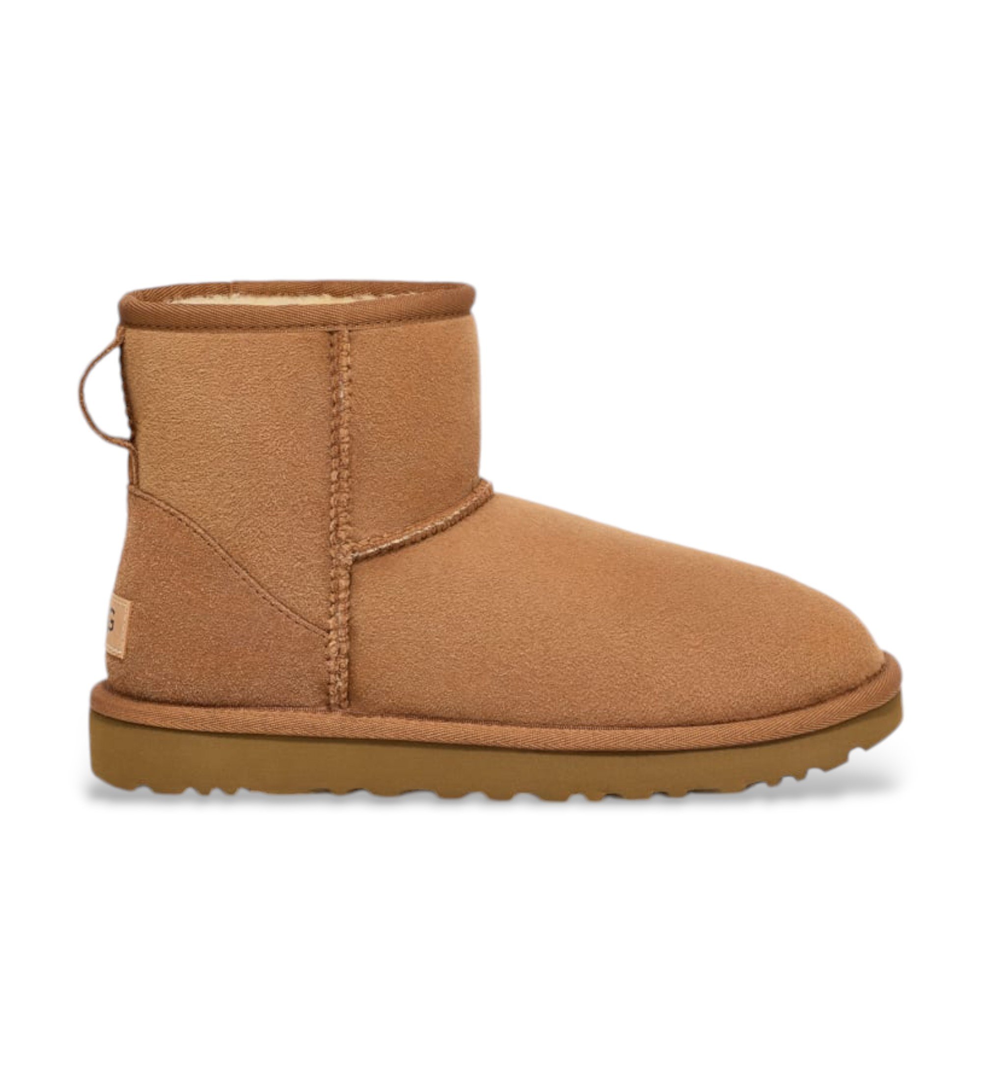 UGG für Damen. 1016222 Lederstiefel Classic Mini II Kastanie (39), Braun, Wohnung, Keine, Lässig