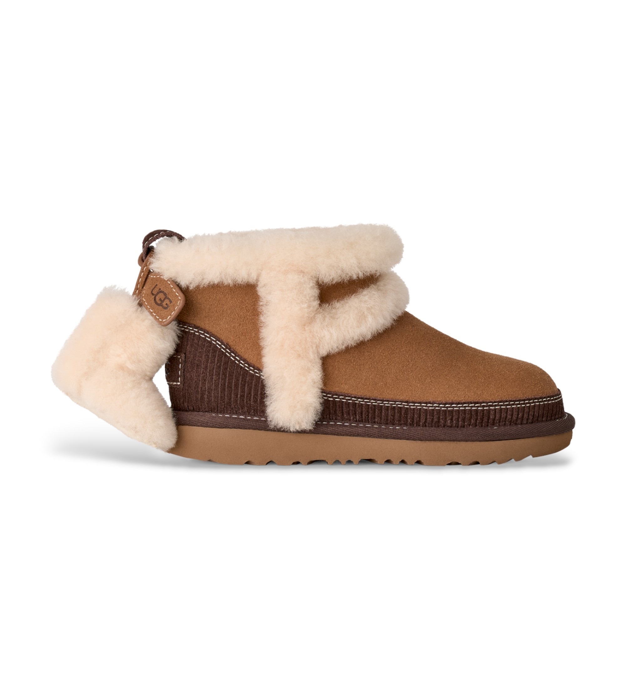 UGG Unisex für Kinder. 1180421K Classic Mini II Heritage Lederstiefeletten braun (33.5), Wohnung, Keine, Lässig, Kinderbekleidung