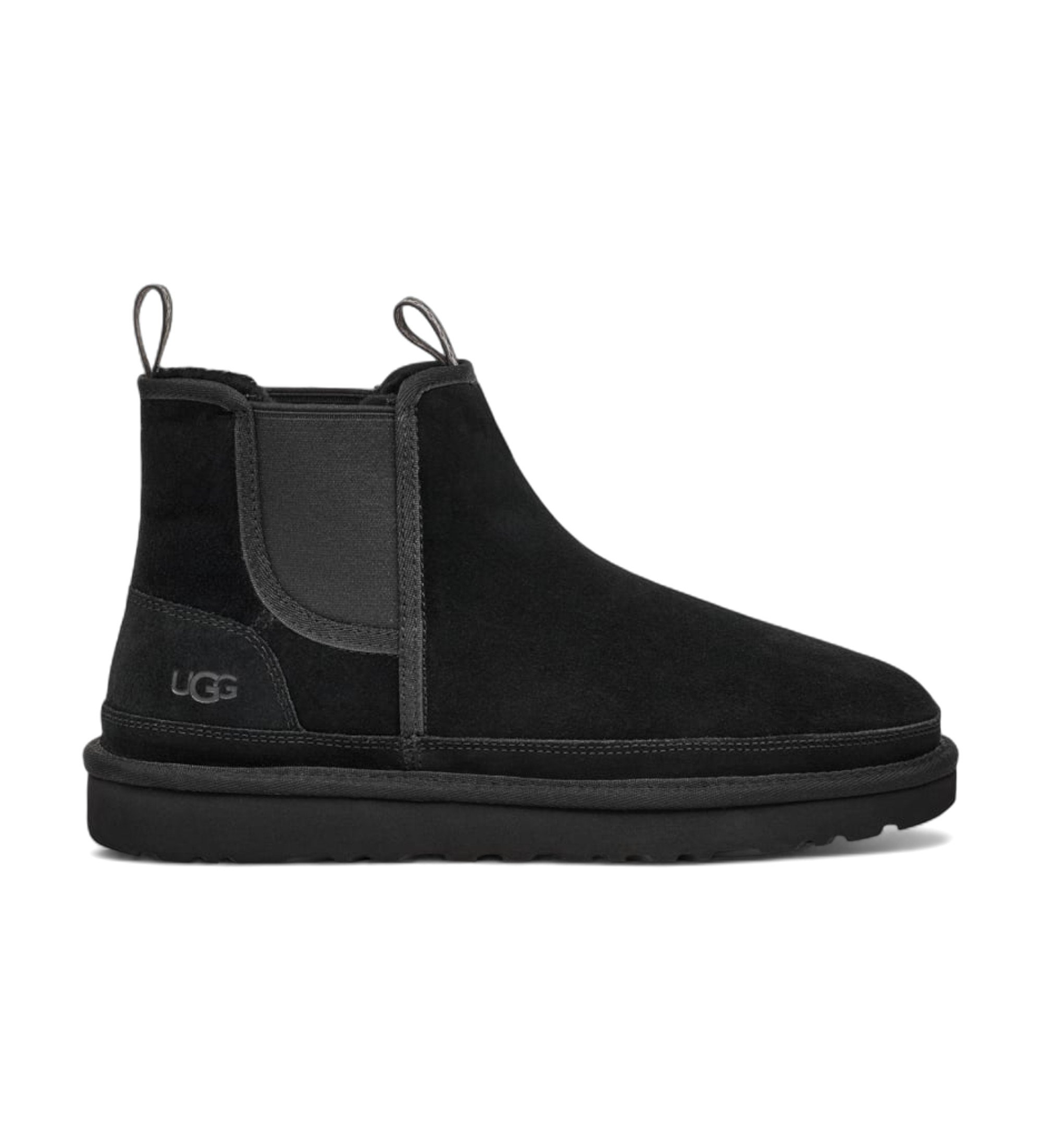 UGG für Herren. 1121644 Neumel Chelsea-Stiefel aus Leder schwarz (40), Wohnung, Keine, Lässig