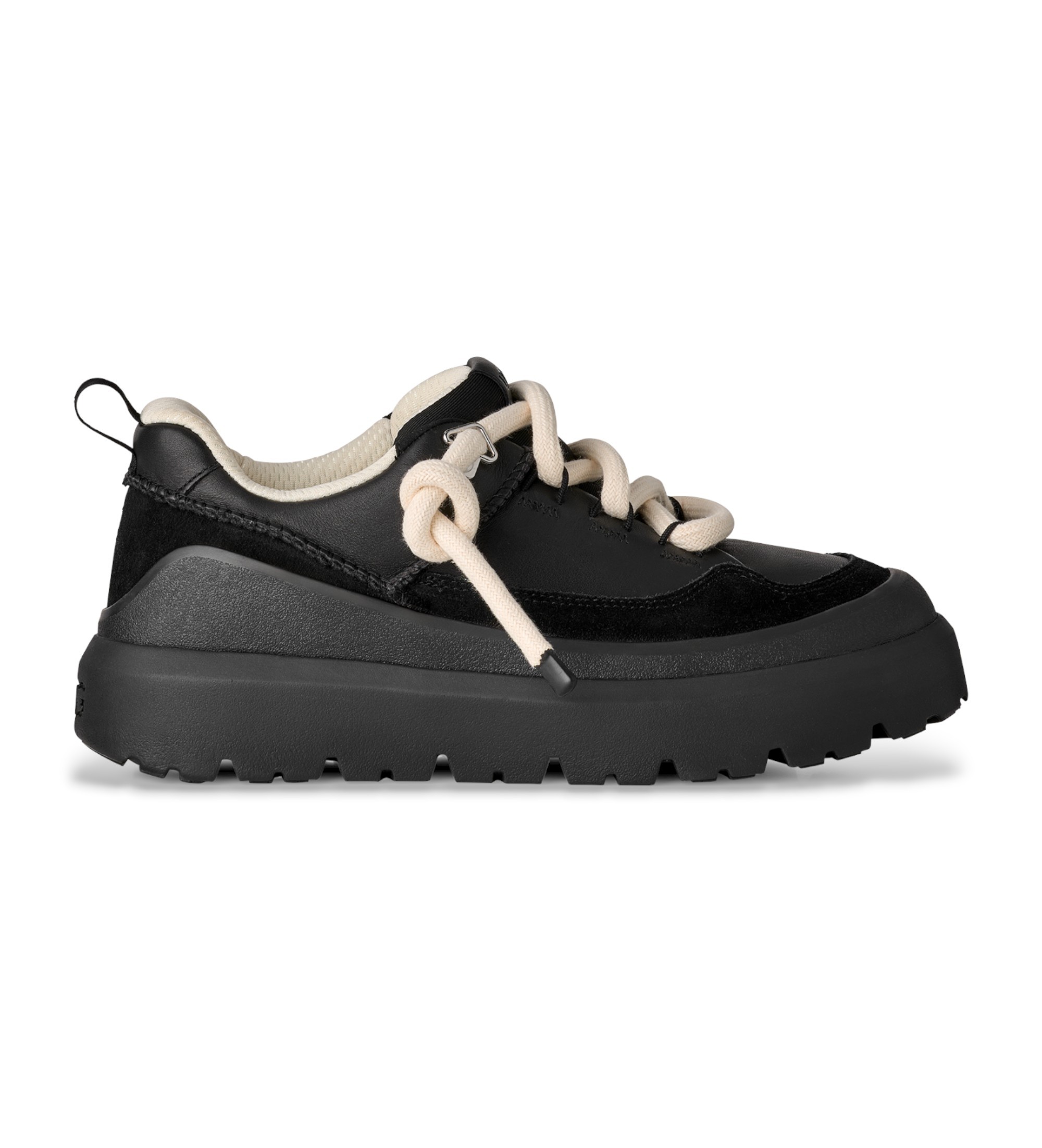 UGG für Herren. 1170910 Heritage Utility Schuhe schwarz (44), Leder, Wohnung, Schnürsenkel, Lässig