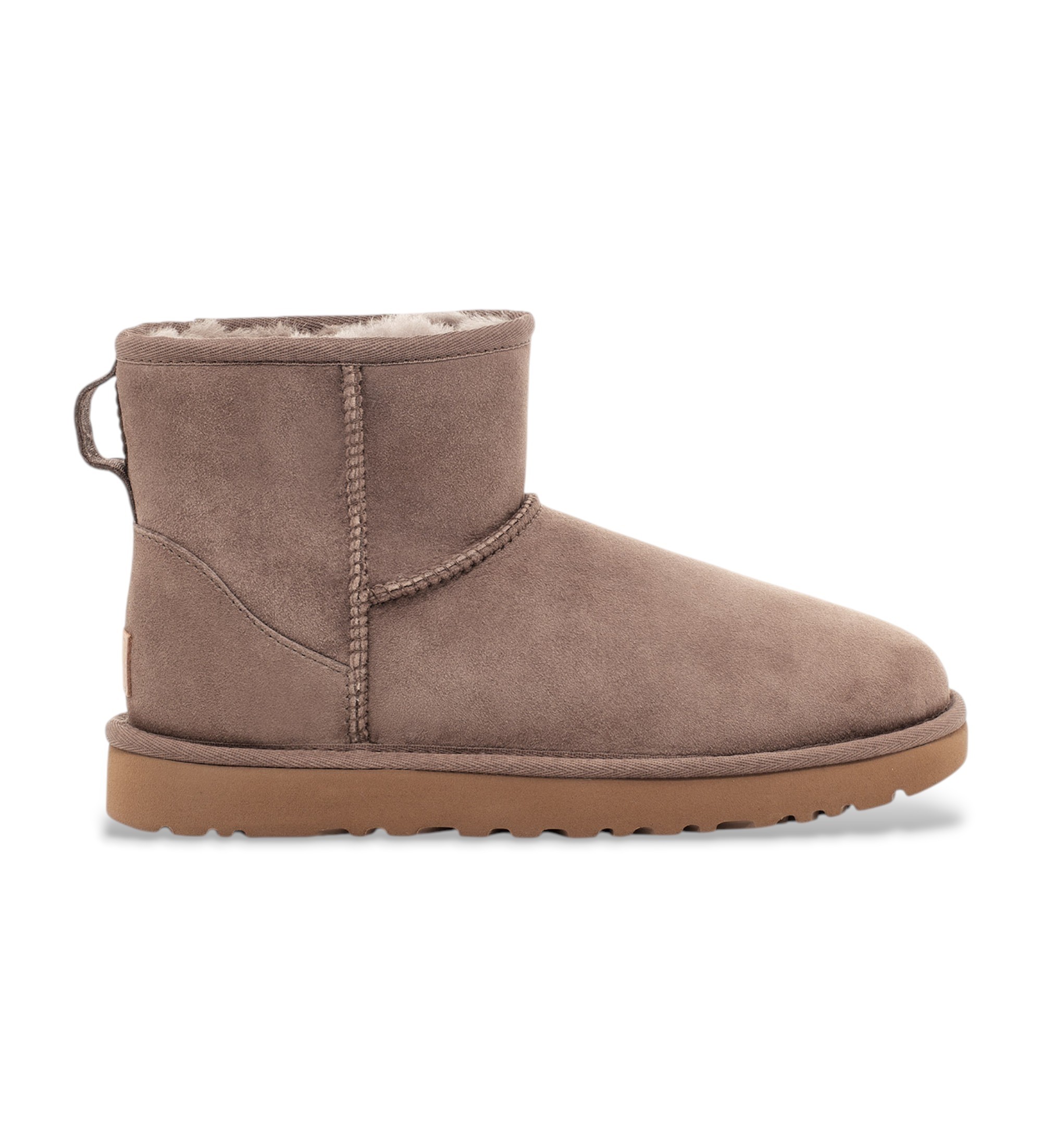 UGG für Damen. 1016222 Classic Mini II Stiefeletten aus Leder in Taupe (36), Wohnung, Wildleder, Keine, Lässig