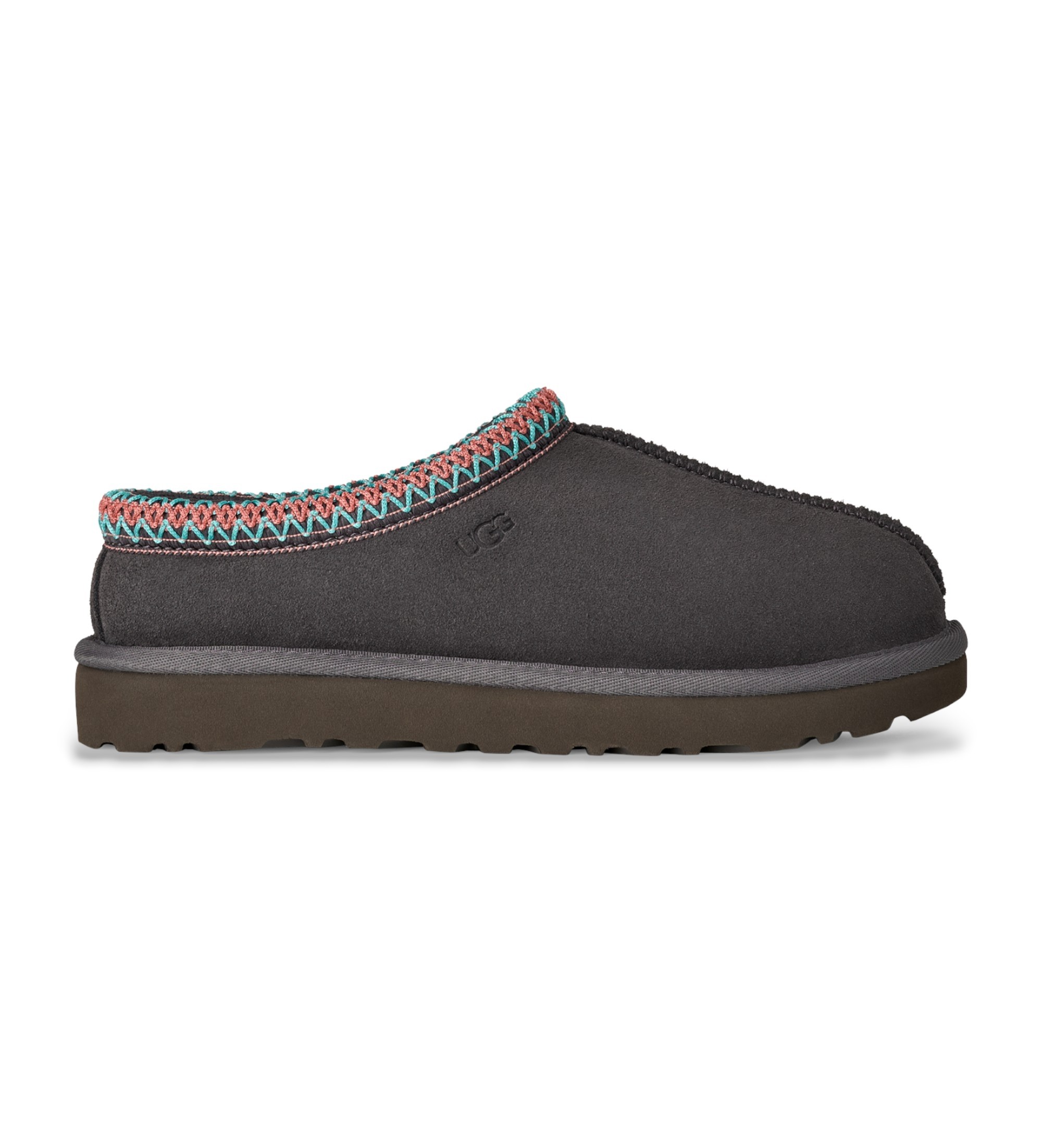 UGGvoor vrouwen. 1174470 Tasman II slippers van leer in grijs (40), Plat, Geen, Homewear