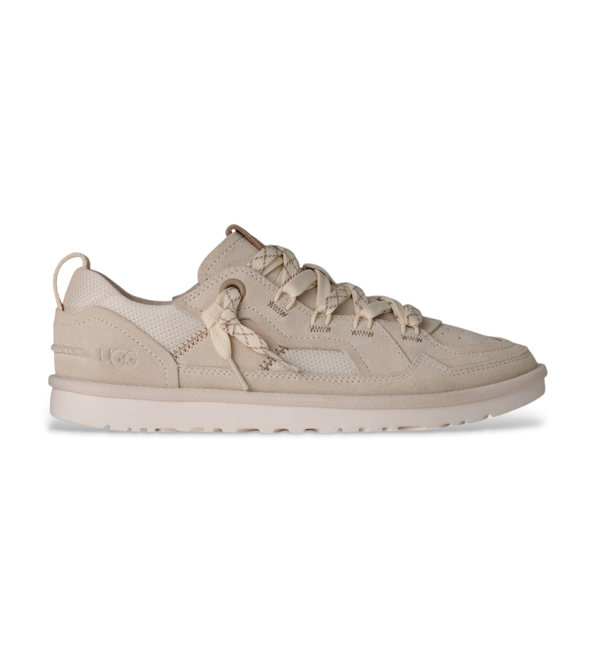 UGG für Herren. 1177035 Minimel Taupe Lederschuhe (40), Beige, Wohnung, Wildleder, Schnürsenkel, Lässig