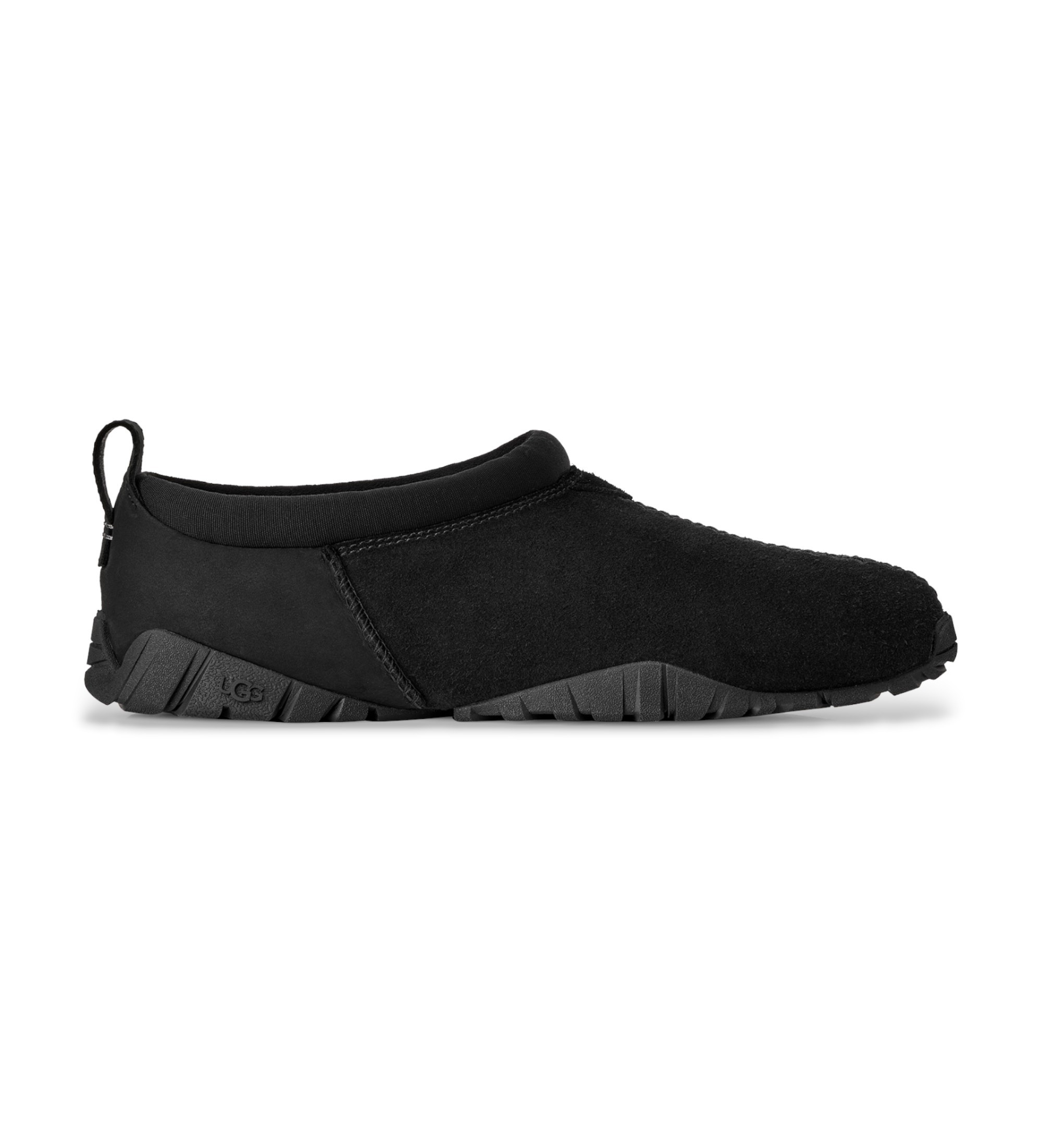 UGG für Herren. 1178970 Tasman Flex Lederpantoletten schwarz (40), Wohnung, Wildleder, Keine, Lässig