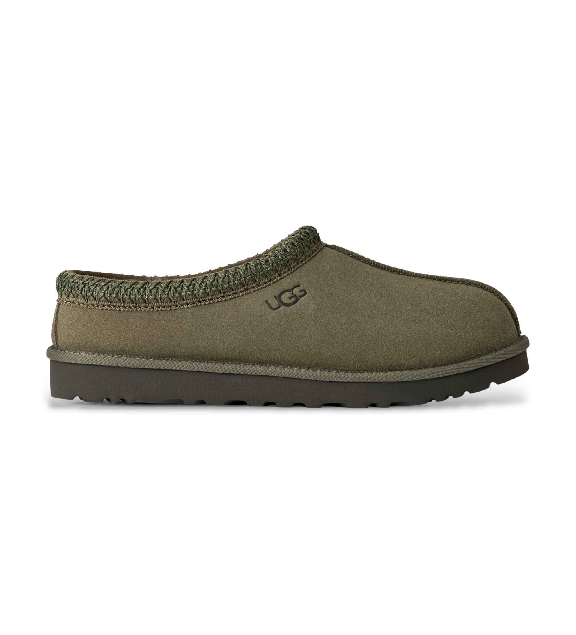 UGG für Herren. 1174671 Tasman II Lederpantoffeln in Olivgrün (43), Wohnung, Wildleder, Keine, Heimtextilien
