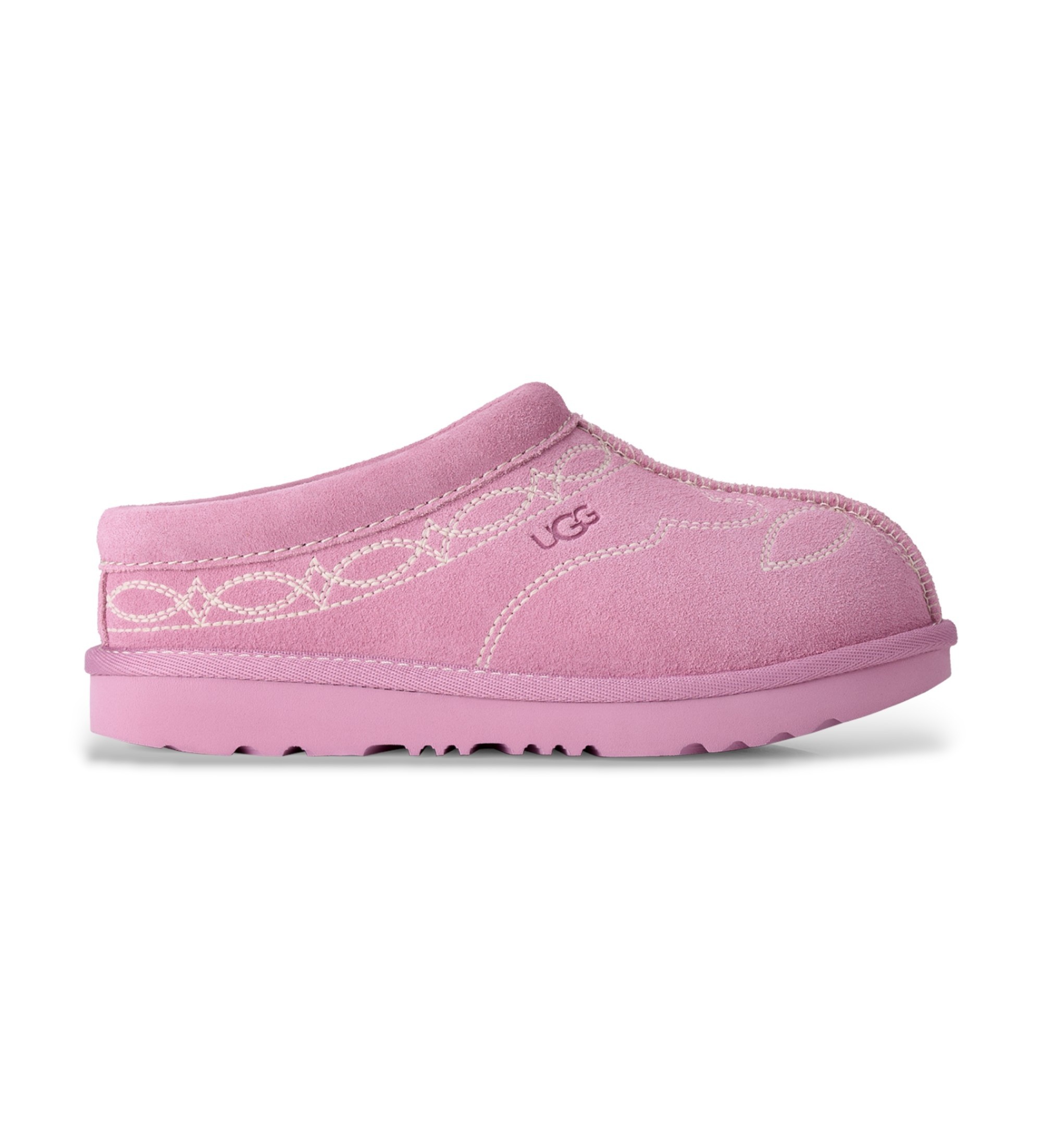 UGG für Mädchen. 1184433K Western-Hausschuhe Tasman II aus Leder in Rosa (2USA=33.5), Wohnung, Wildleder, Keine, Heimtextilien, Kinderbeklei