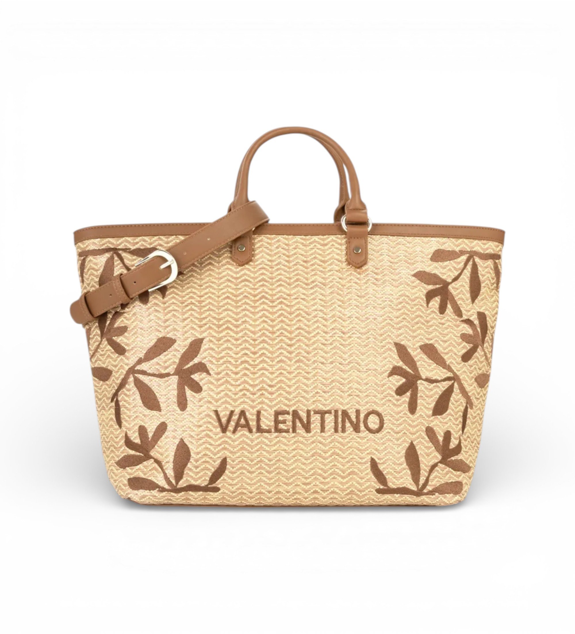 Valentino für Damen. VBS9TG04PAG Beige Shopper-Tasche (OSFA), Lässig, Polyurethan