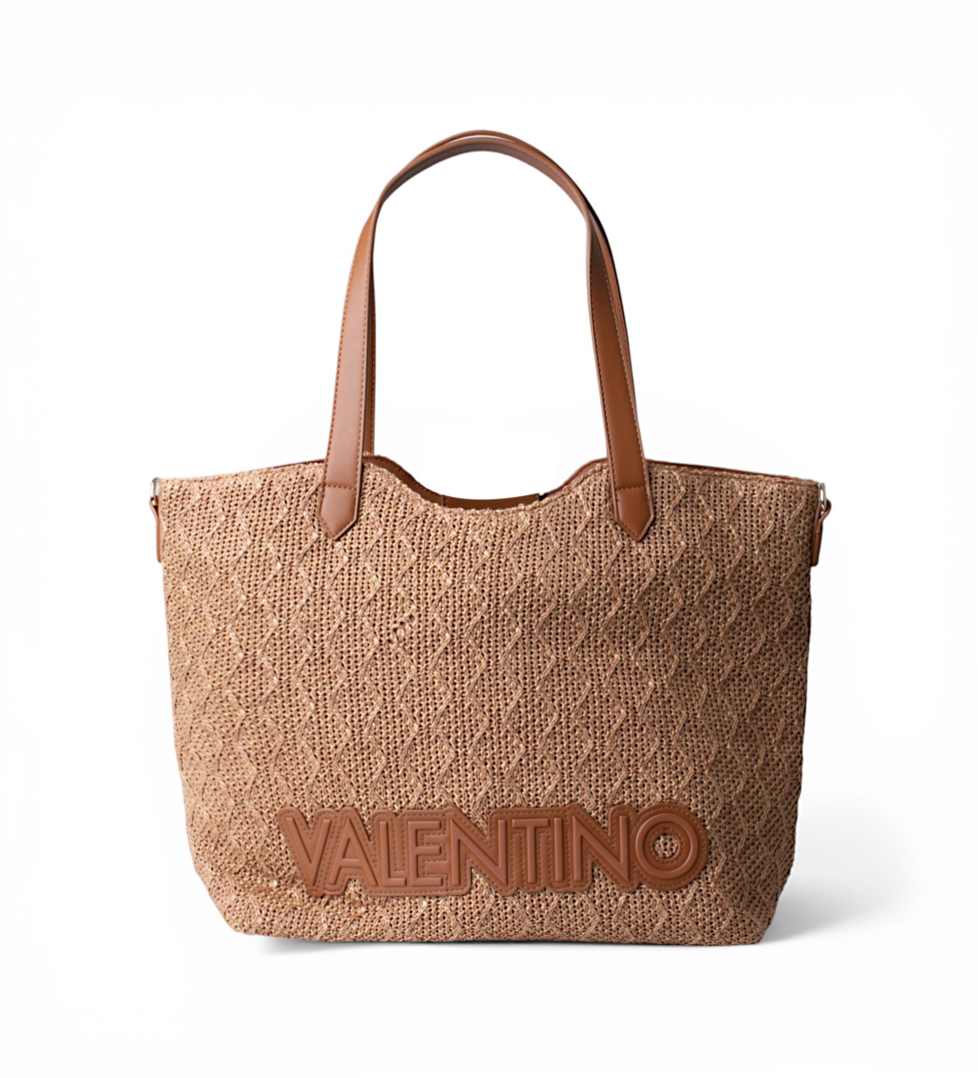 Valentino für Damen. VBS7GG01PAG Braune Shopper-Tasche (OSFA), Lässig, Polyurethan