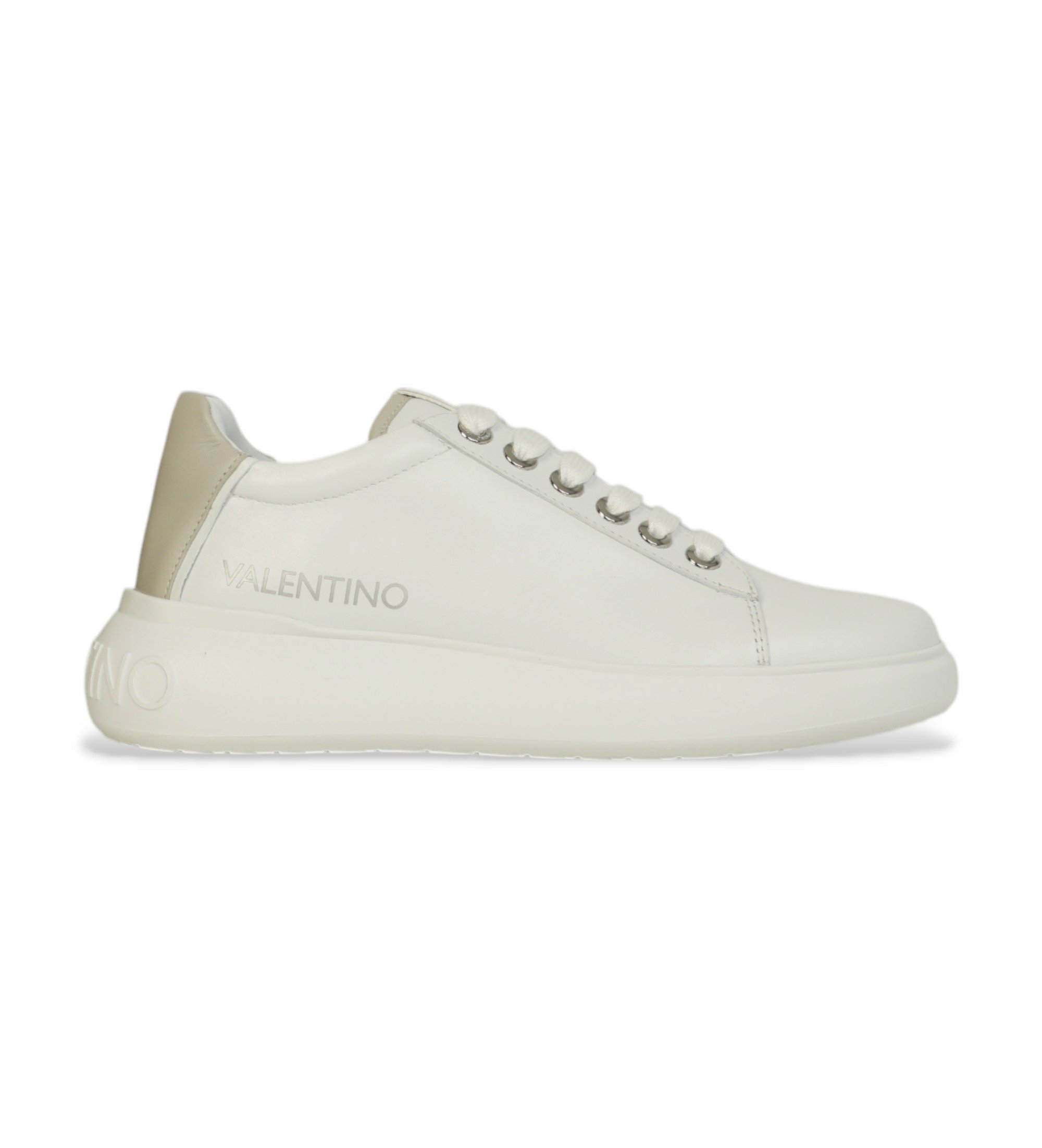 Valentino für Damen. 95B2310VIT Bounce Leder Turnschuhe weiß (41), Wohnung, Schnürsenkel, Lässig