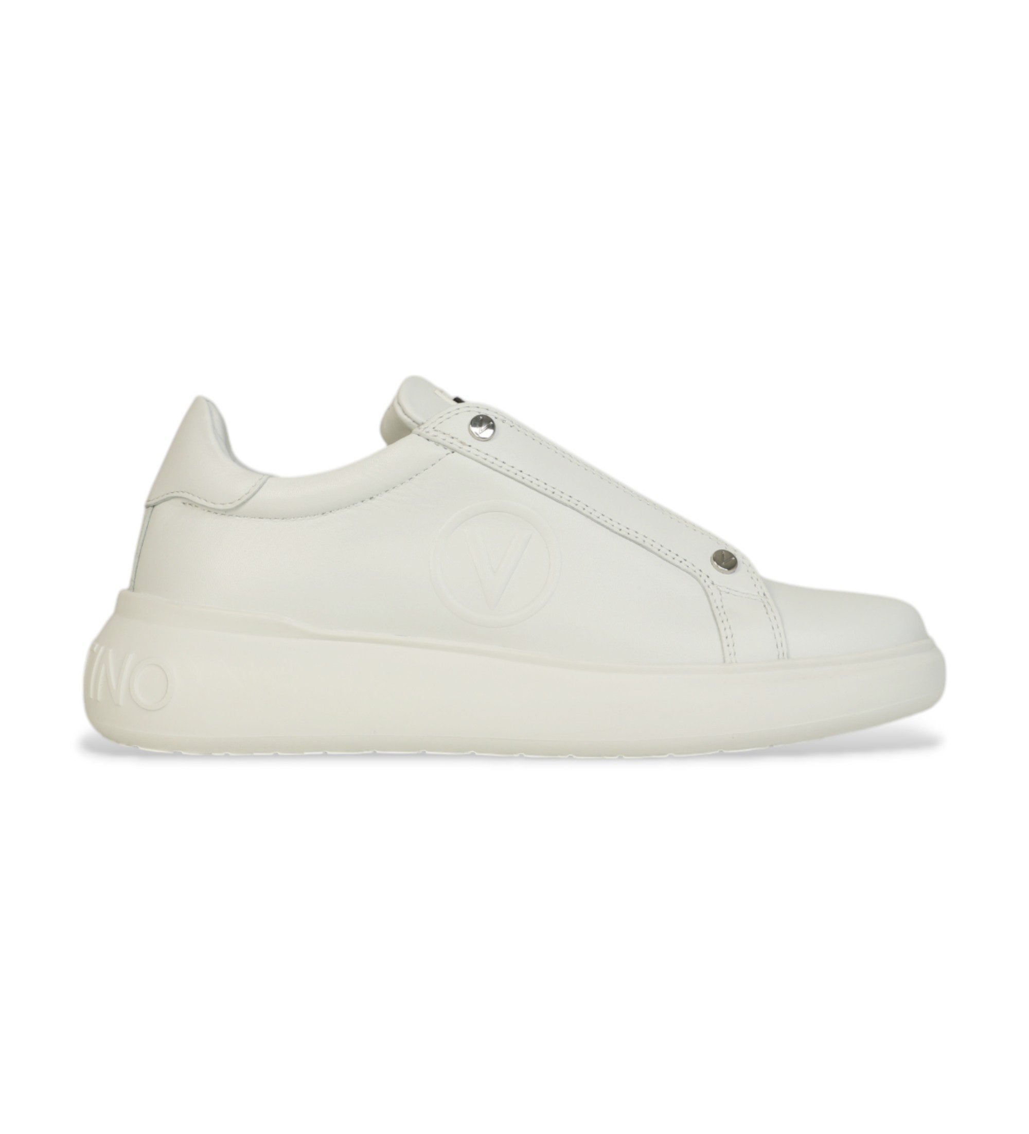 Valentino für Damen. 95B2311VIT Bounce Leder Turnschuhe weiß (40), Wohnung, Schnürsenkel, Lässig