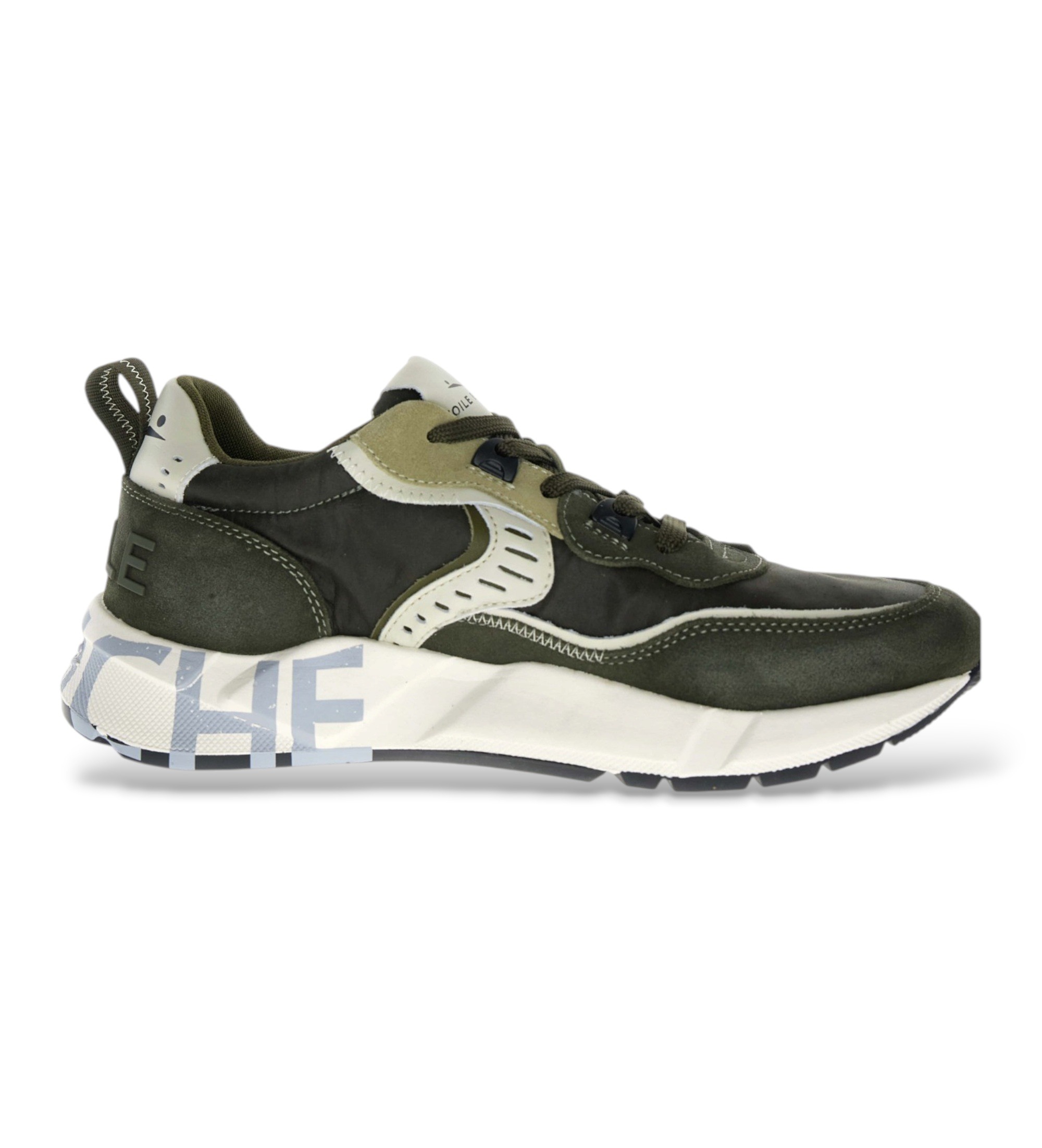 Voile blanche für Herren. 2017465 Leder-Sneaker Club01 grün (41), Wohnung, Schnürsenkel, Lässig