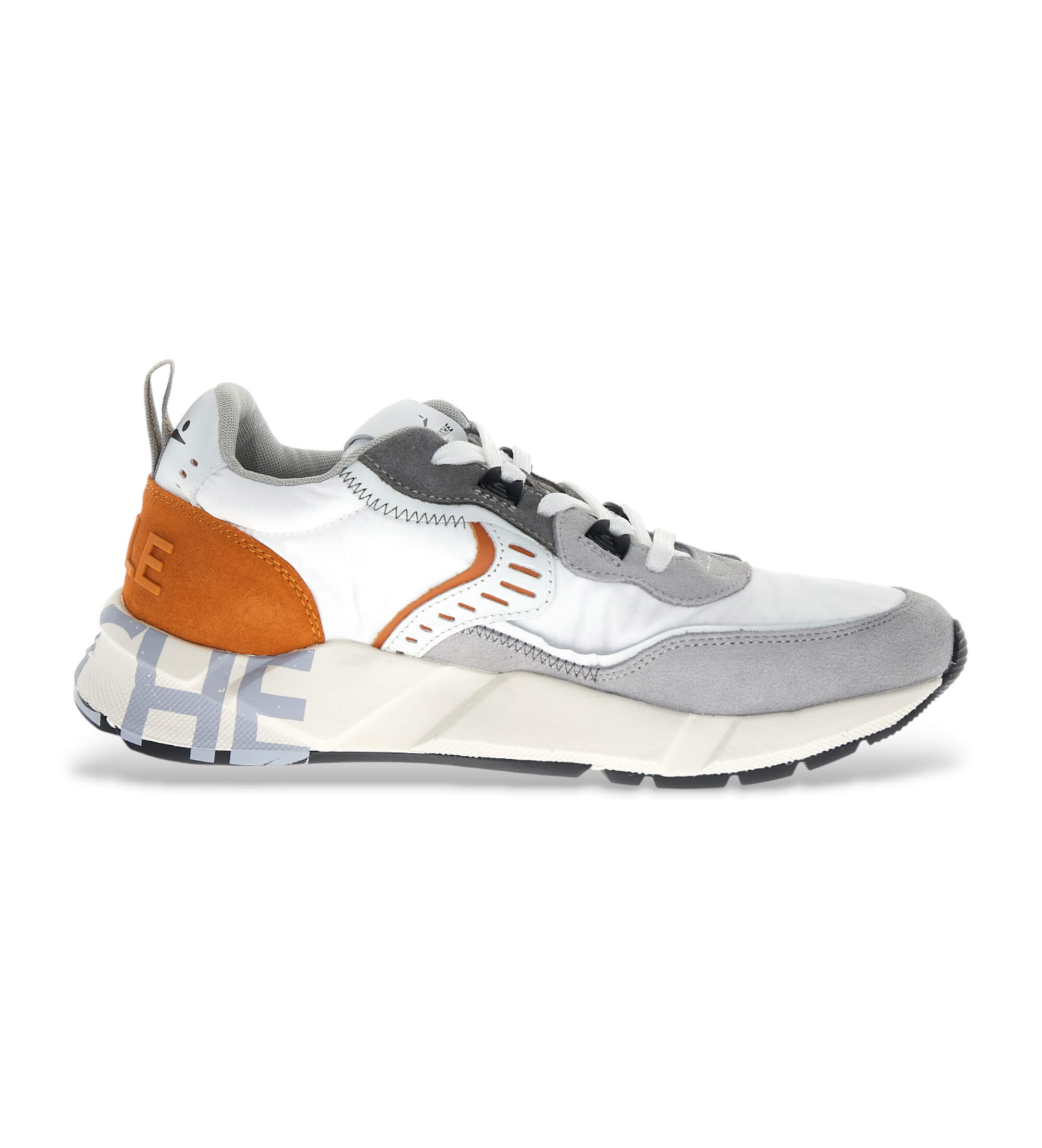 Voile blanche für Herren. 2017465 Leder Turnschuhe Club01 grau (42), Wohnung, 1 bis 3 cm, Schnürsenkel, Lässig