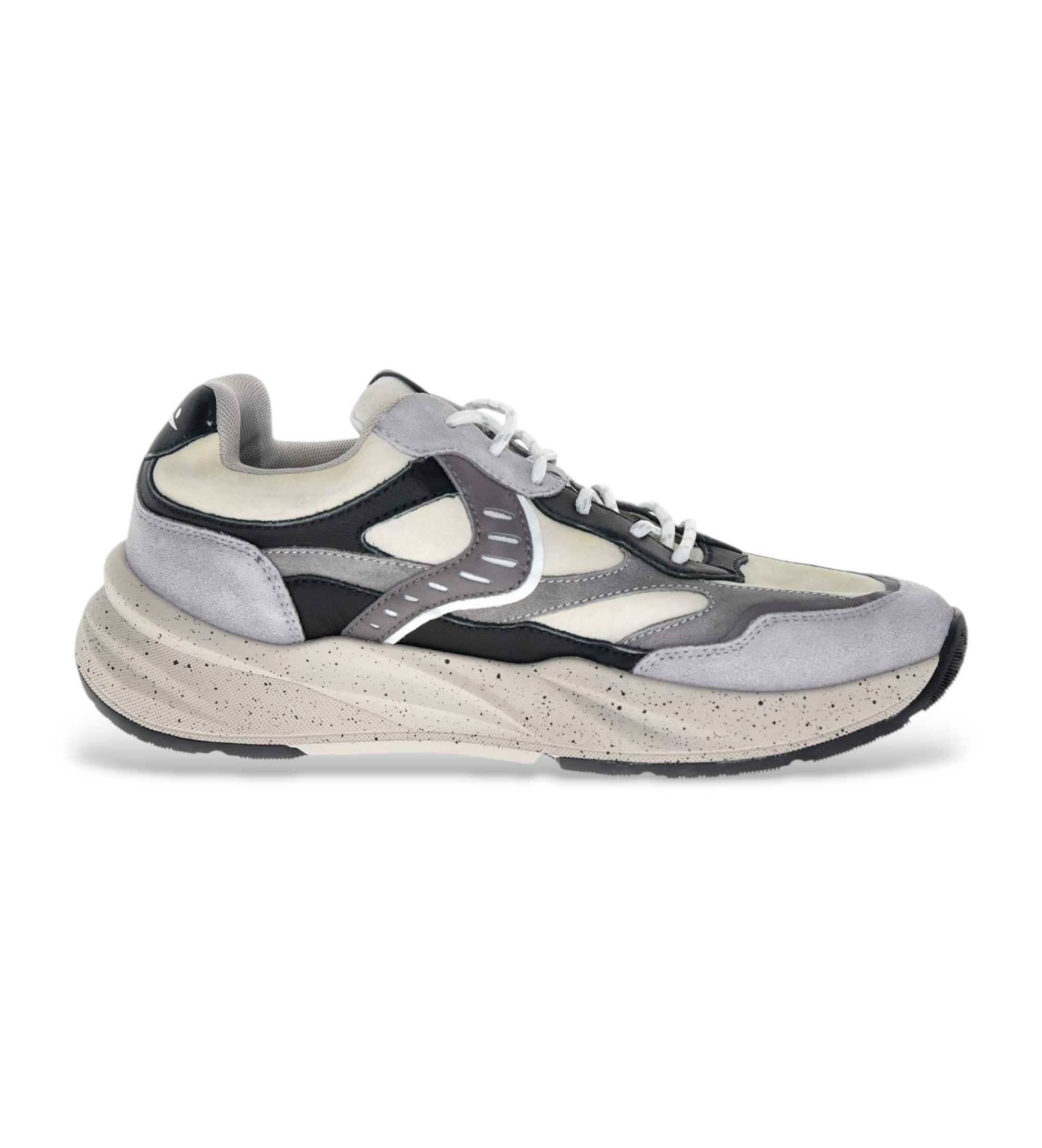Voile blanche für Herren. 2019075 Leder Turnschuhe Club22 grau (43), Wohnung, Schnürsenkel, Lässig