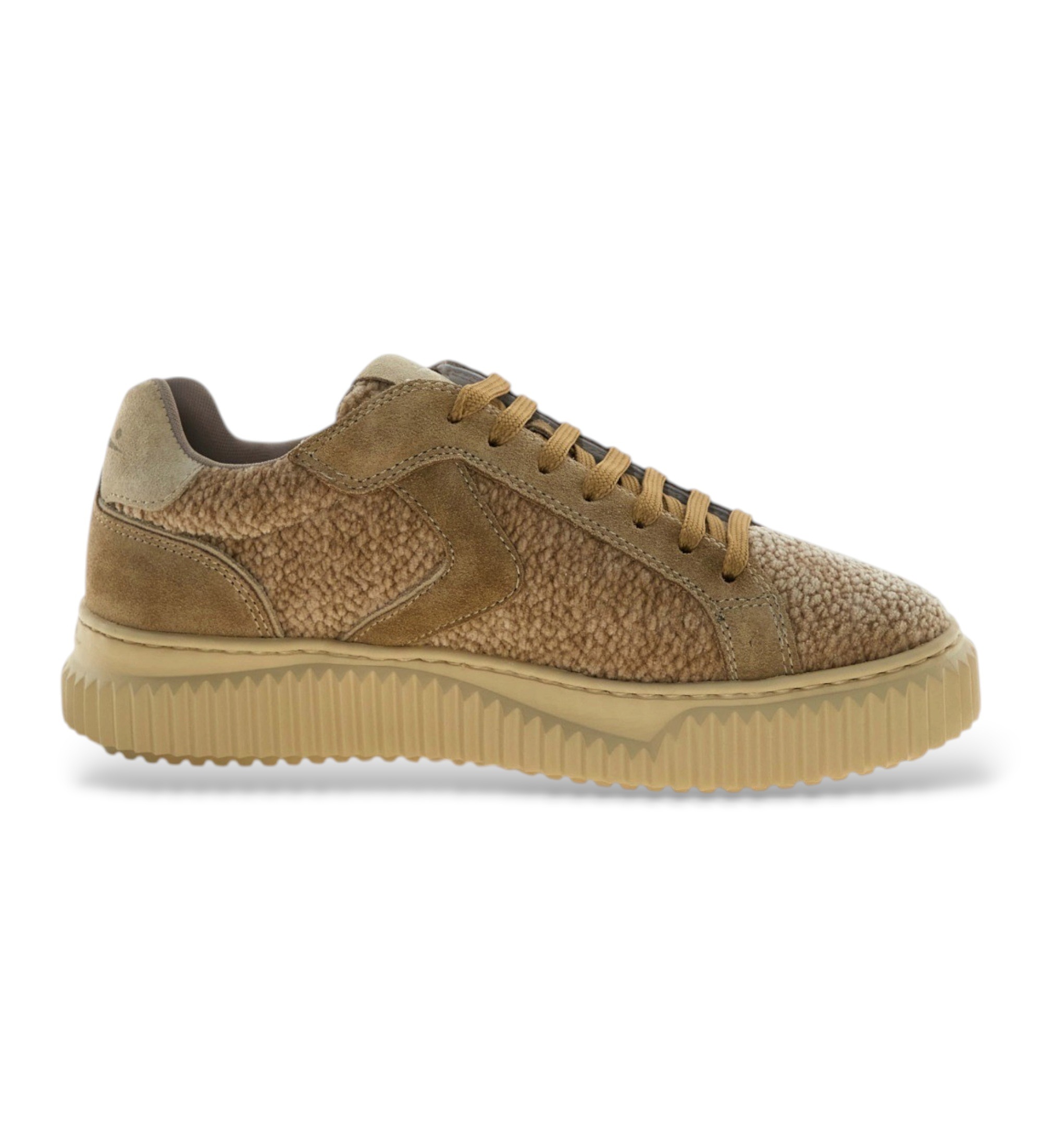Voile blanche für Damen. 2017542 Lipari Ledersneaker braun (39), Wohnung, Schnürsenkel, Lässig