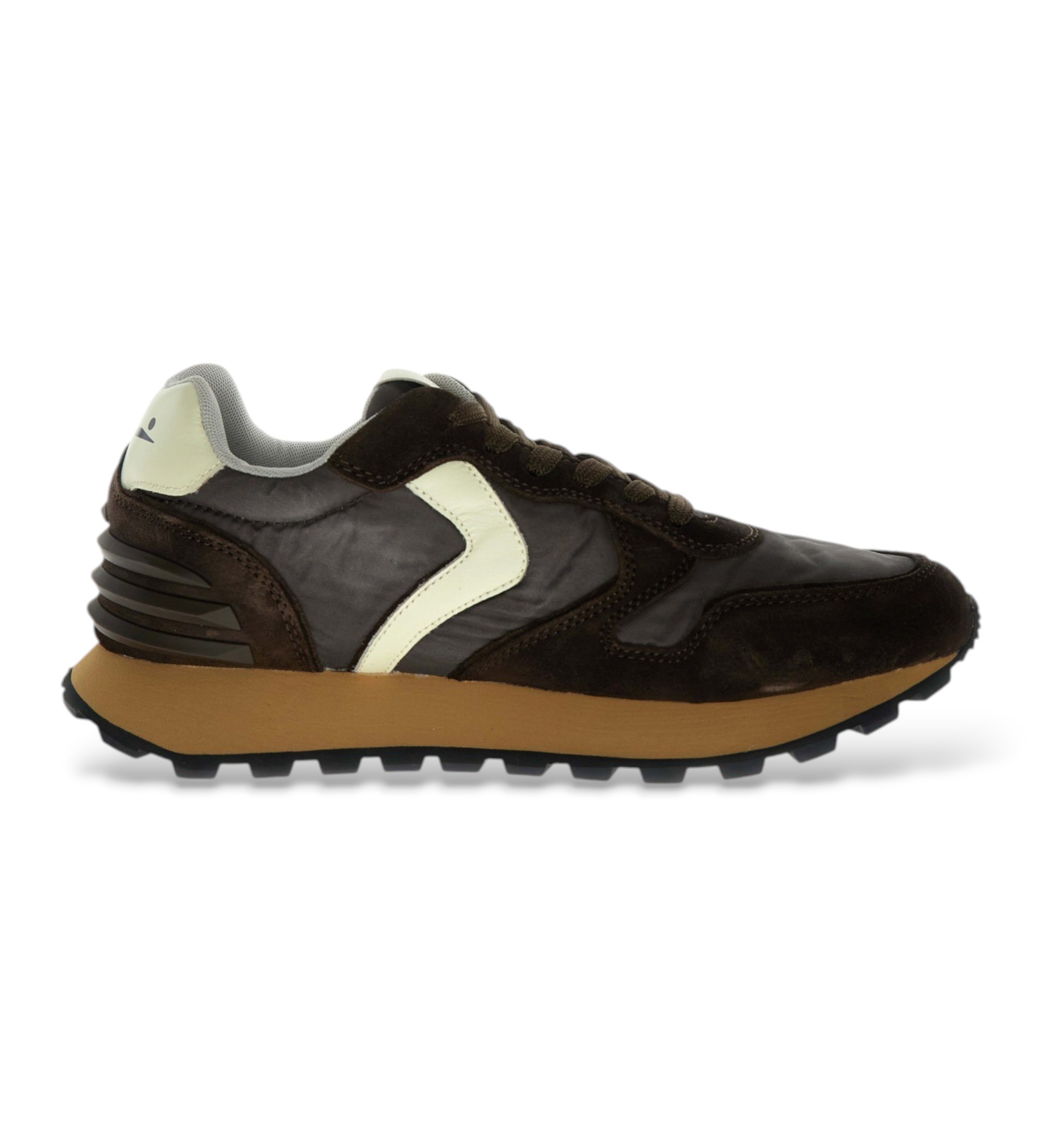 Voile blanche für Damen. 2018797 Ledersneaker Paris Power braun (42), Wohnung, Schnürsenkel, Lässig