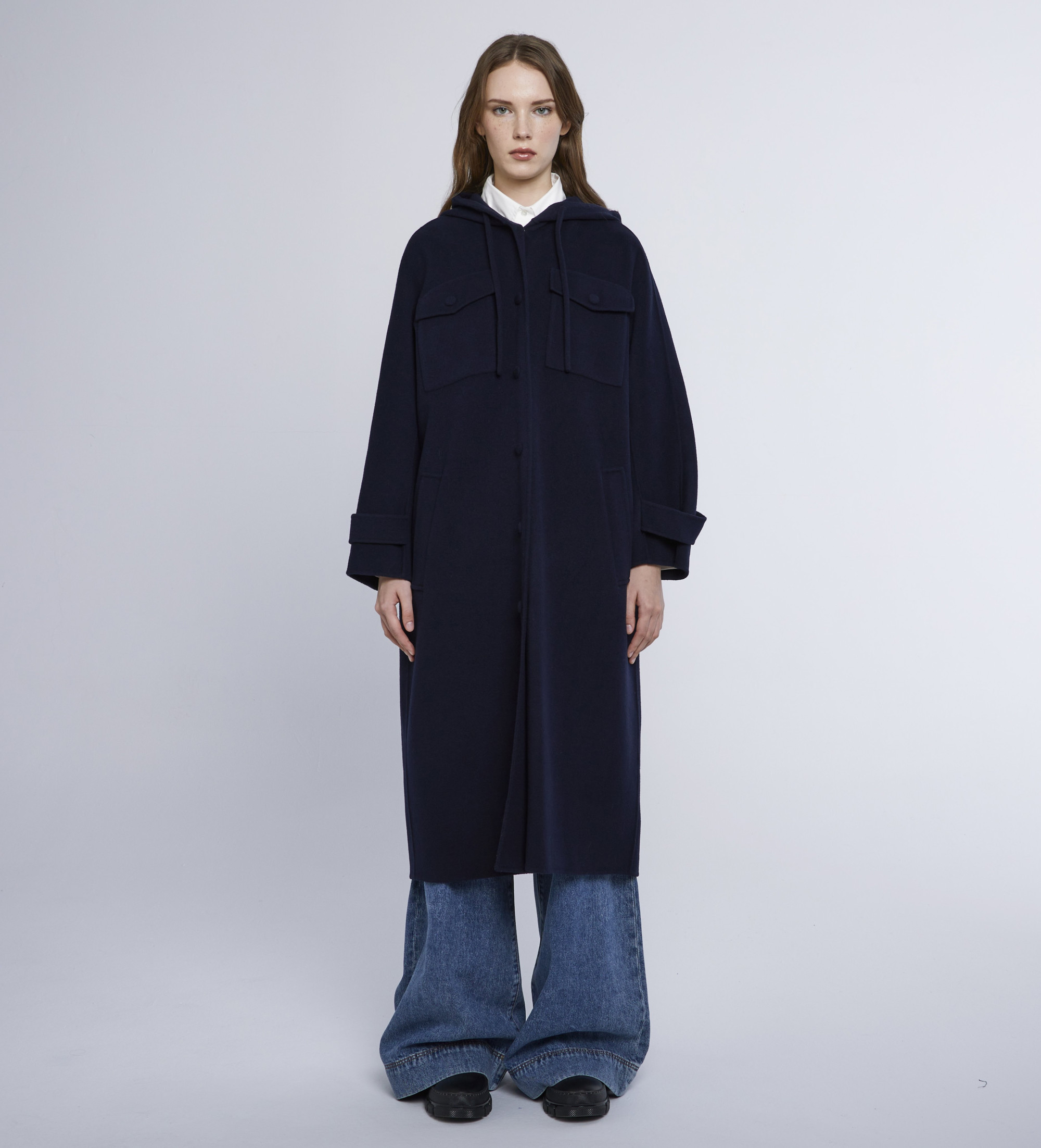 Weekend Max Mara für Damen. 2425016022650 Mantel Levante navy (46), Lässig, Wolle, Marine