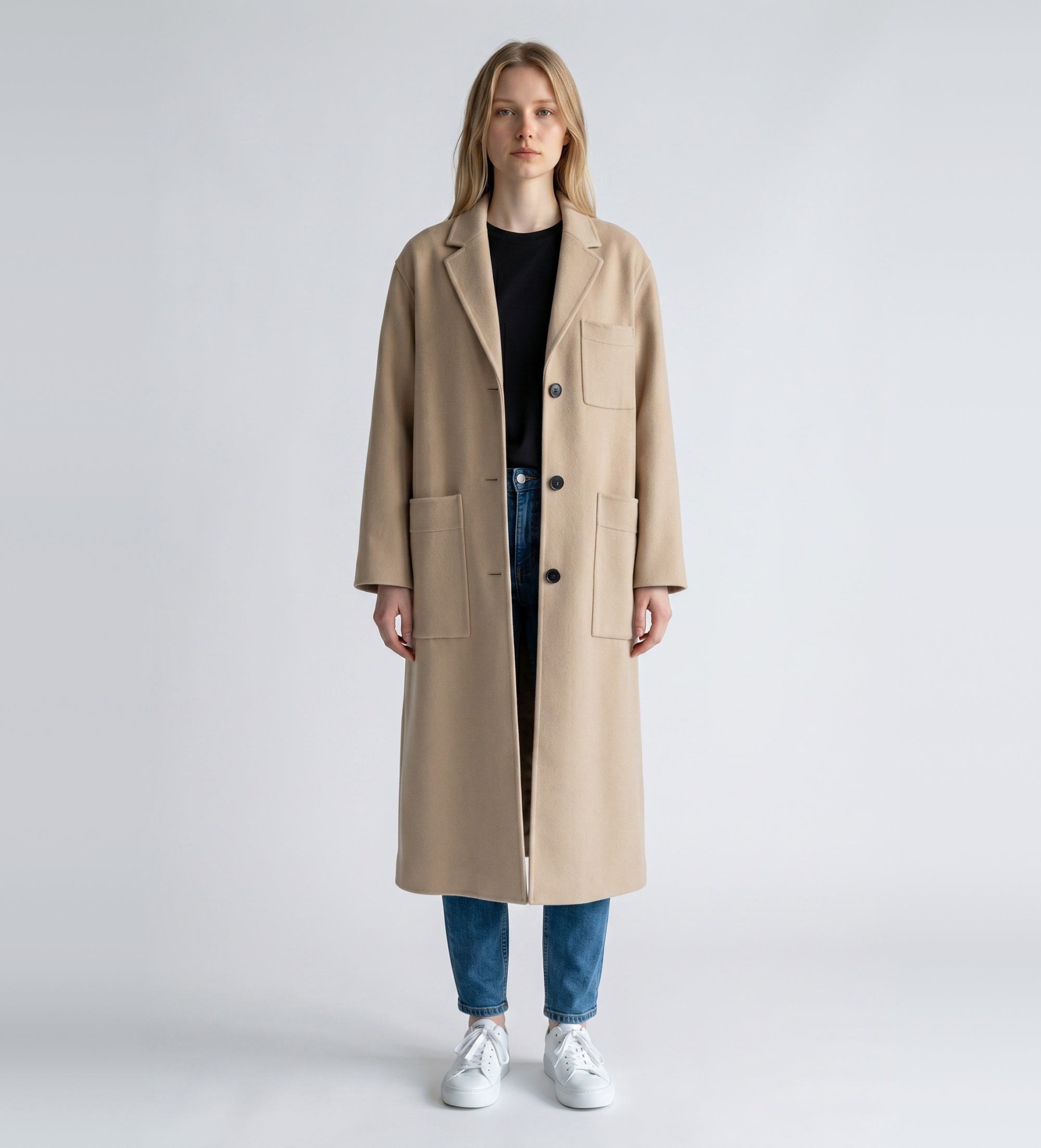 Weekend Max Mara für Damen. 2615011021600 Beiger Galosce-Mantel (40), Lässig, Wolle